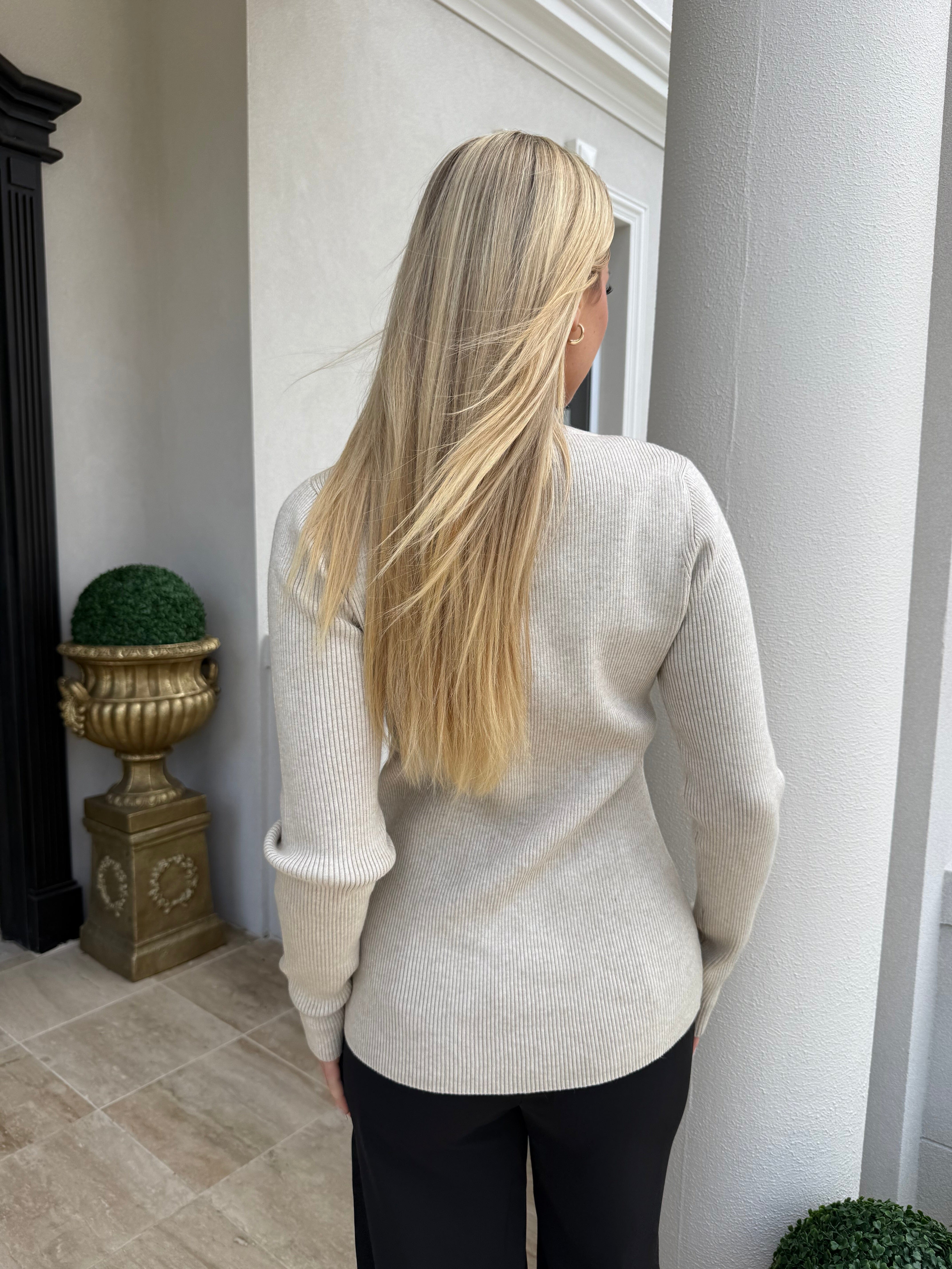Layali Knit Split Top