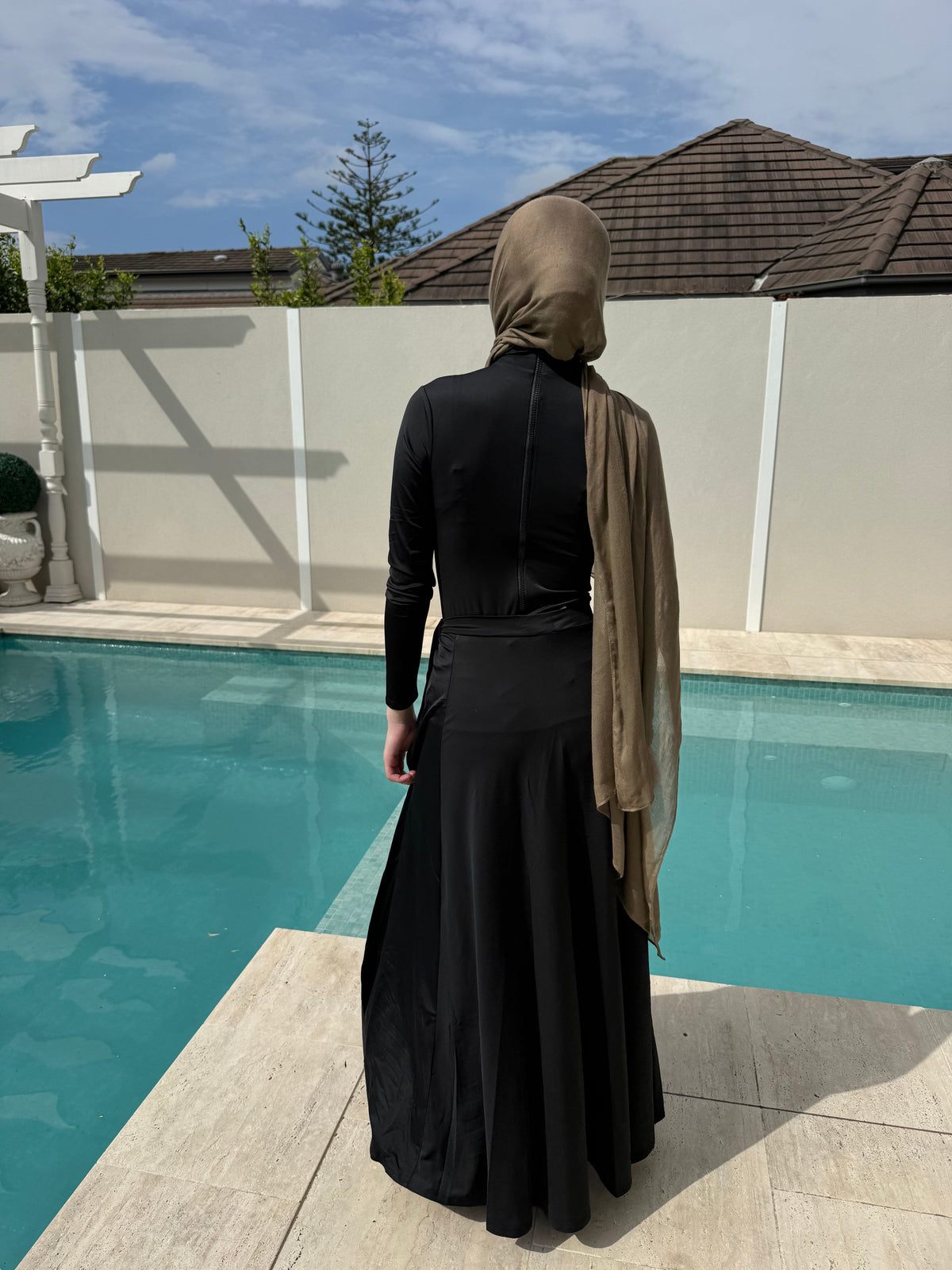 Black Wrap Swim Sarong 71868