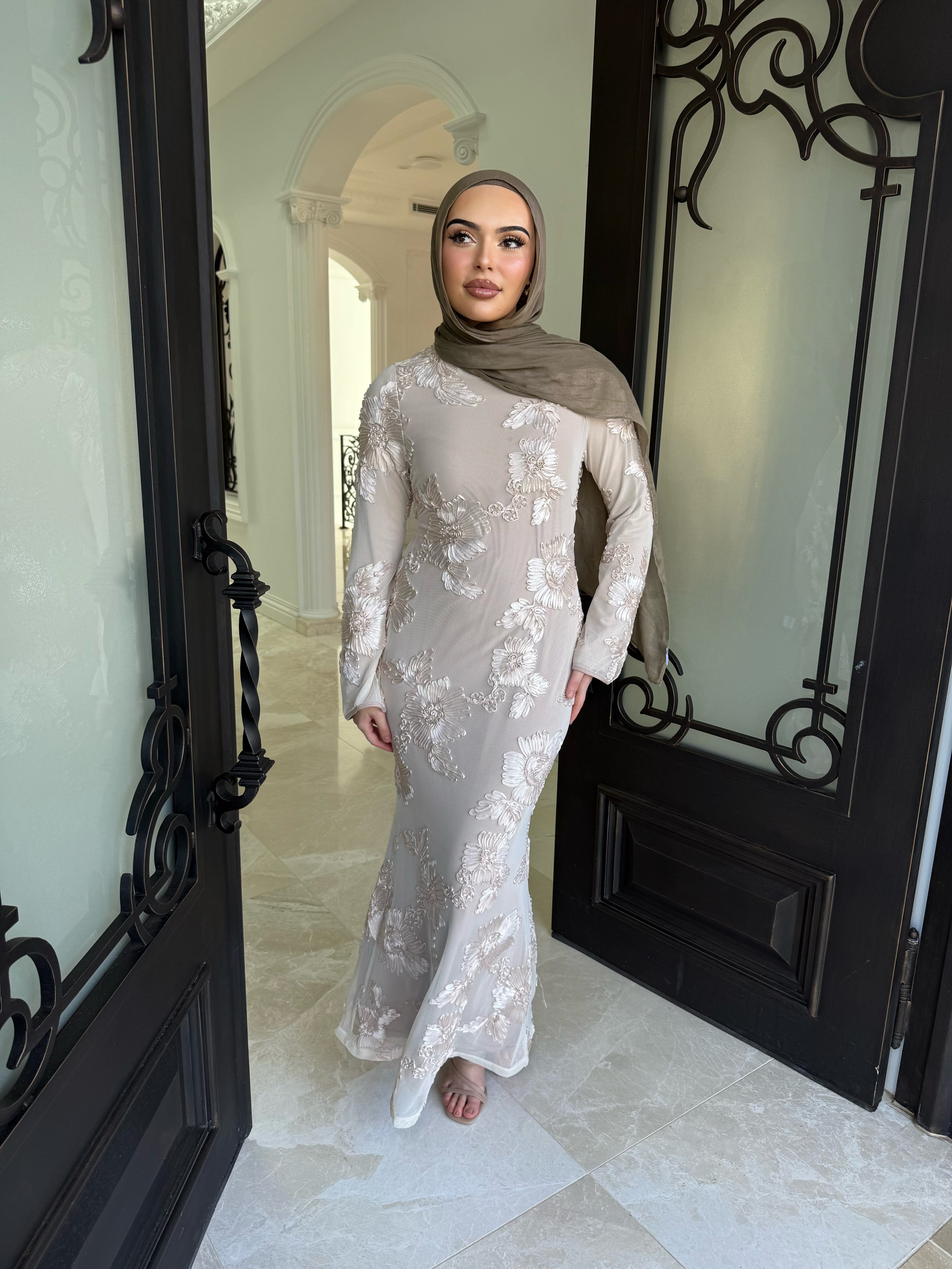 Flower Embroidery Dress