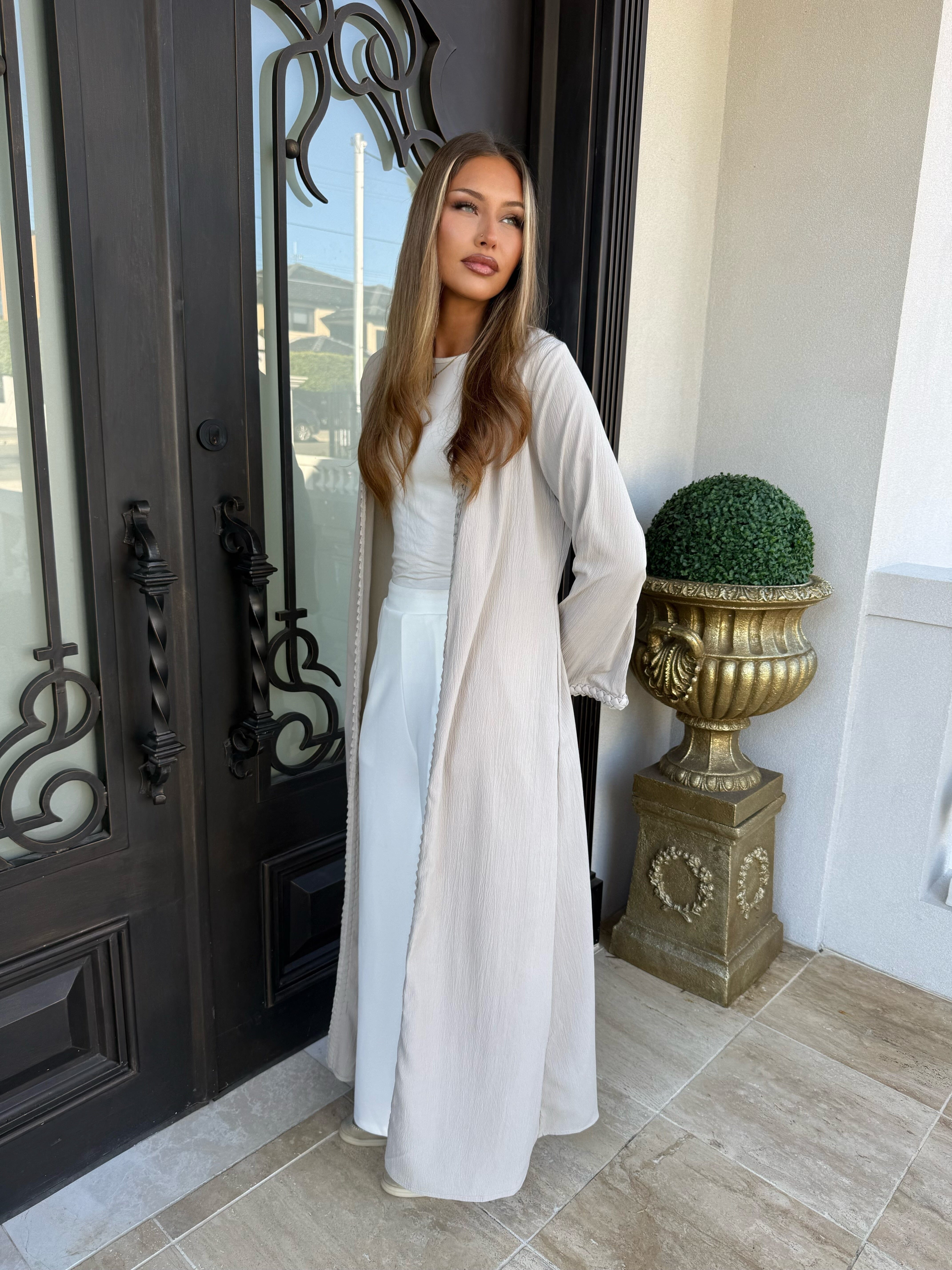Braided Edge Abaya