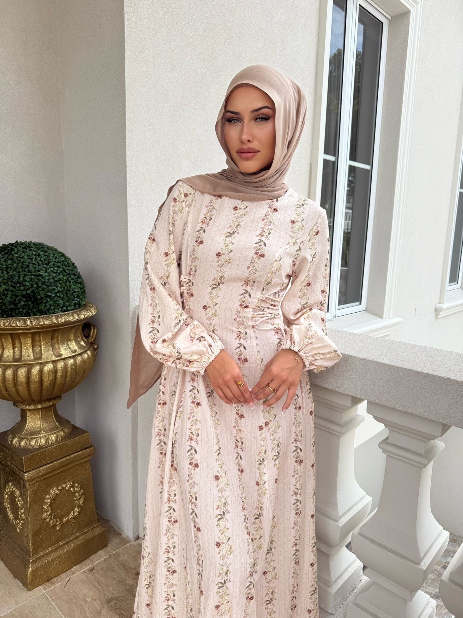 Mini Rose Nude Dress
