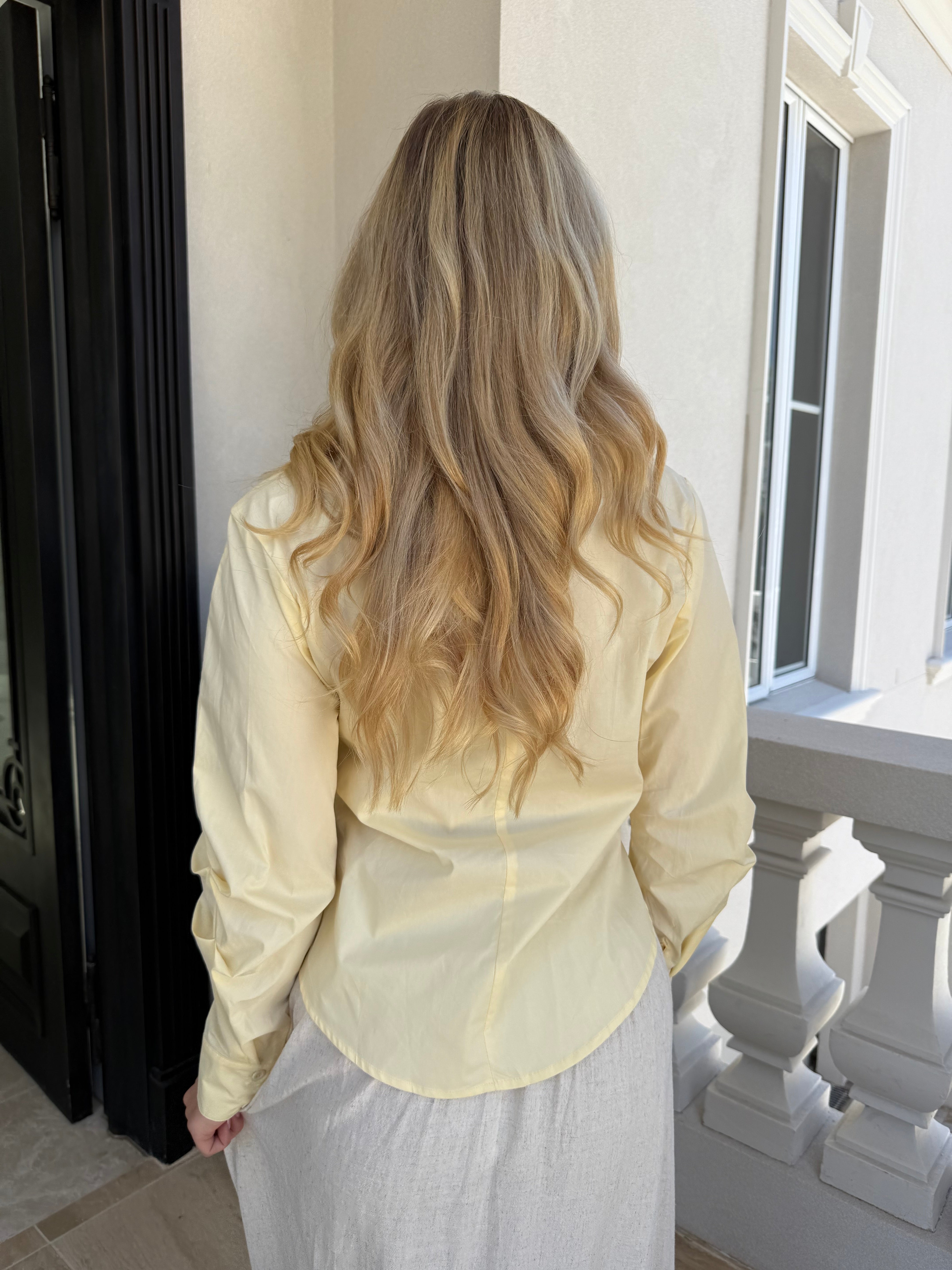 Gathered Button Shirt