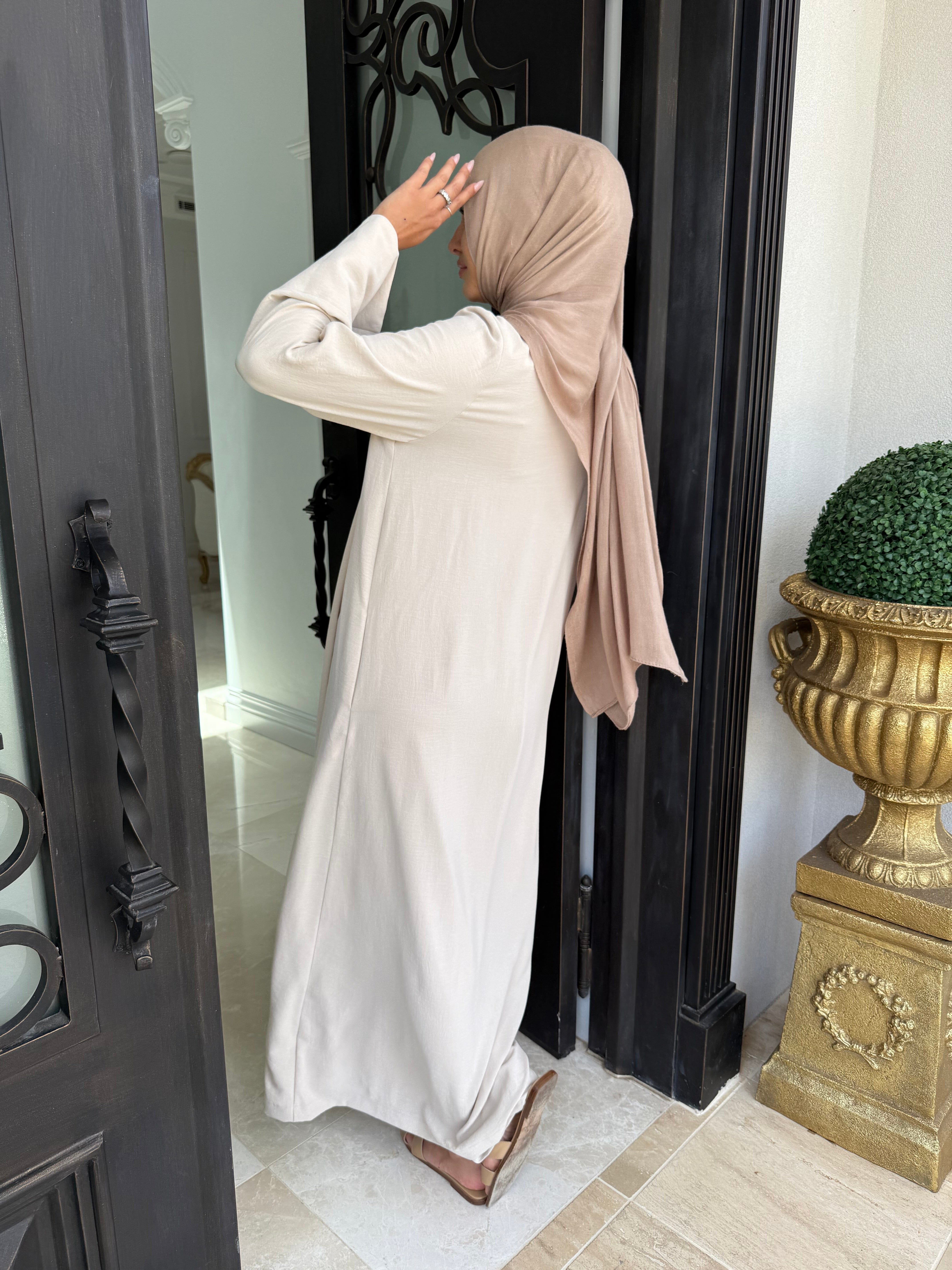 Nour Opened Abaya Set