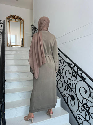 Knit Abaya Set