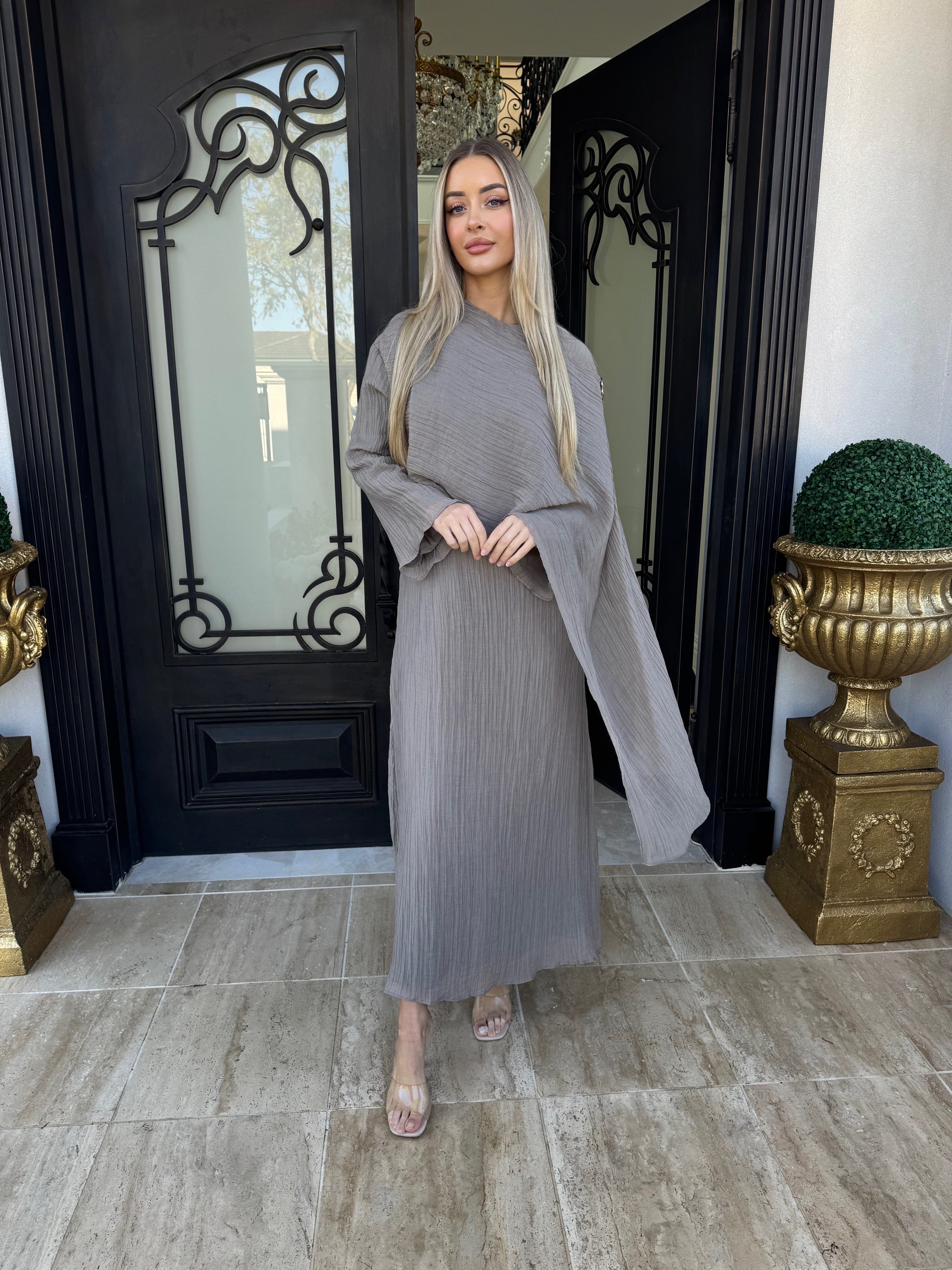 Drape Crinkle Dress