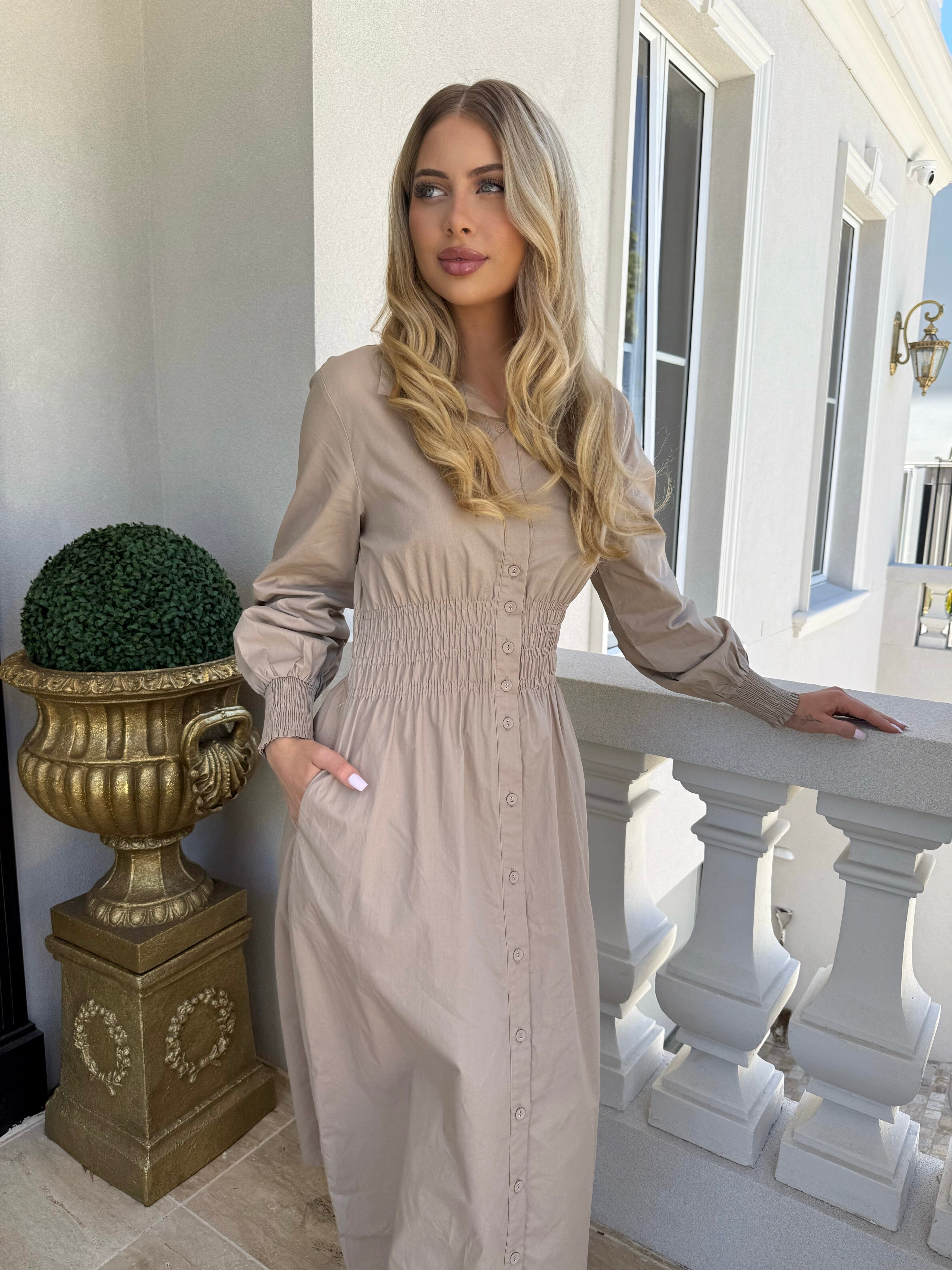 Gathered Maxi Dress
