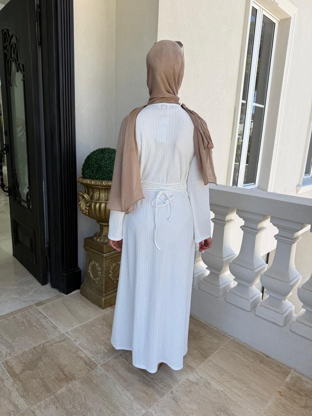 Ribbed Tie Back Dress