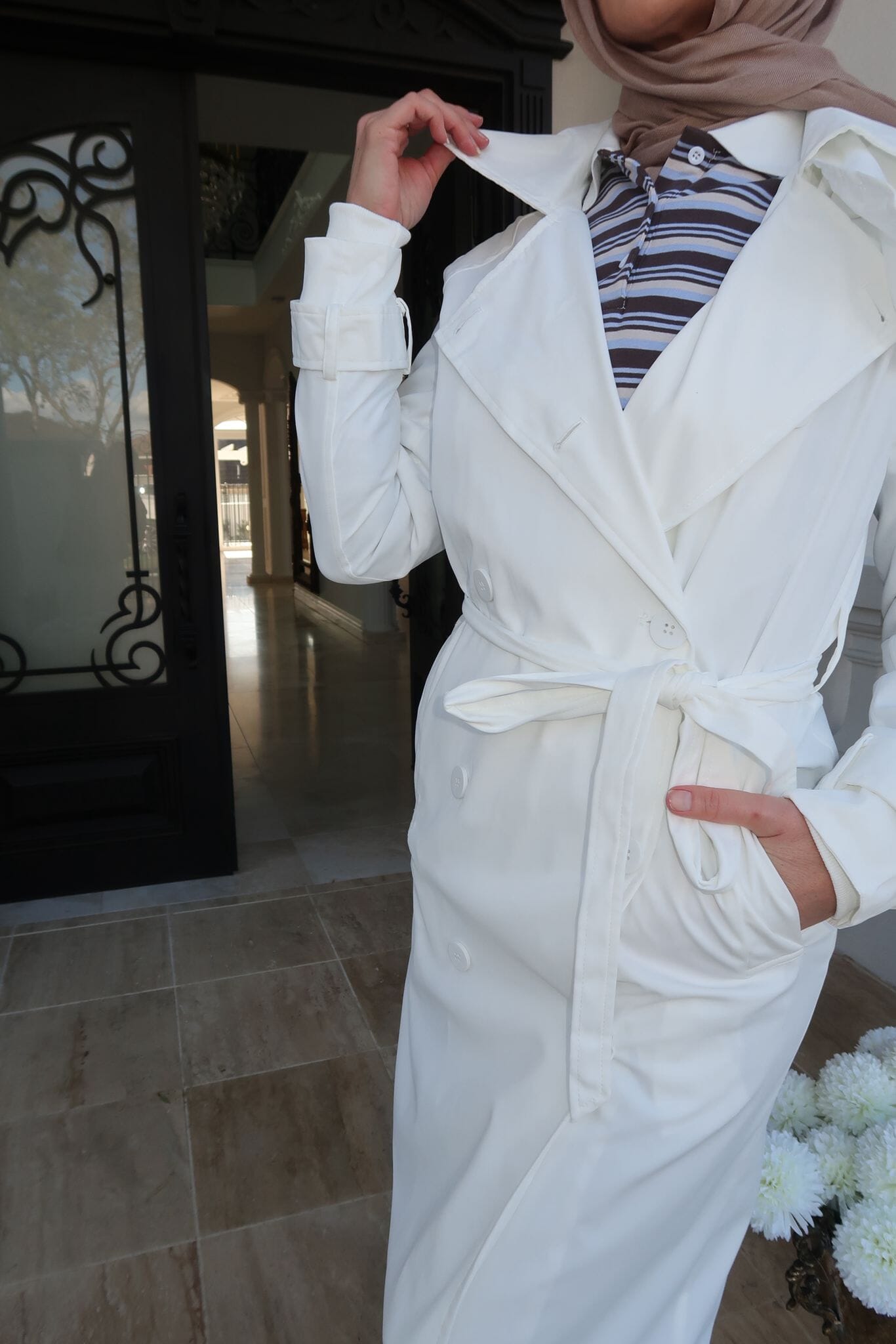 White Trench Jacket
