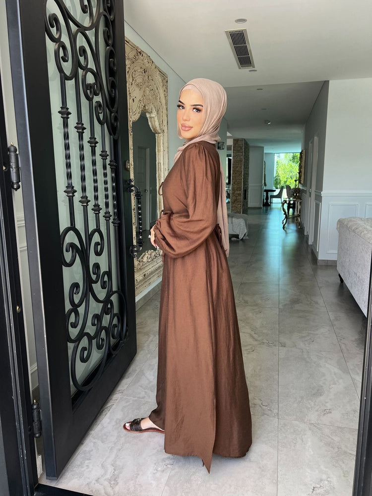 Tie Bow Abaya Set