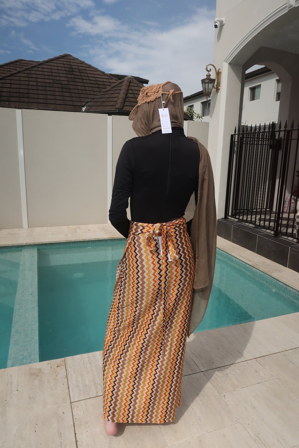 Crochet Tan Wrap Sarong