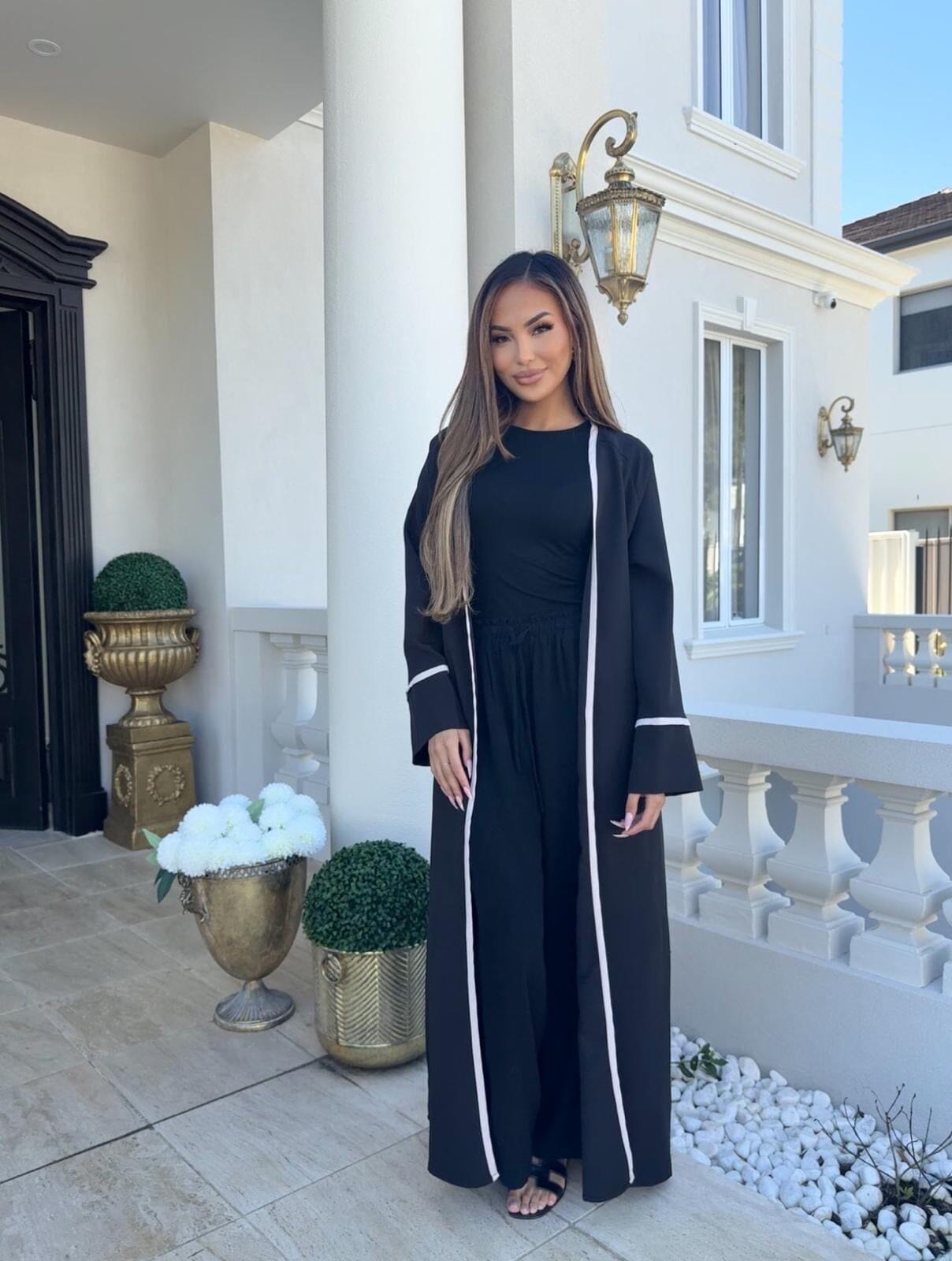 Trimmed Abaya