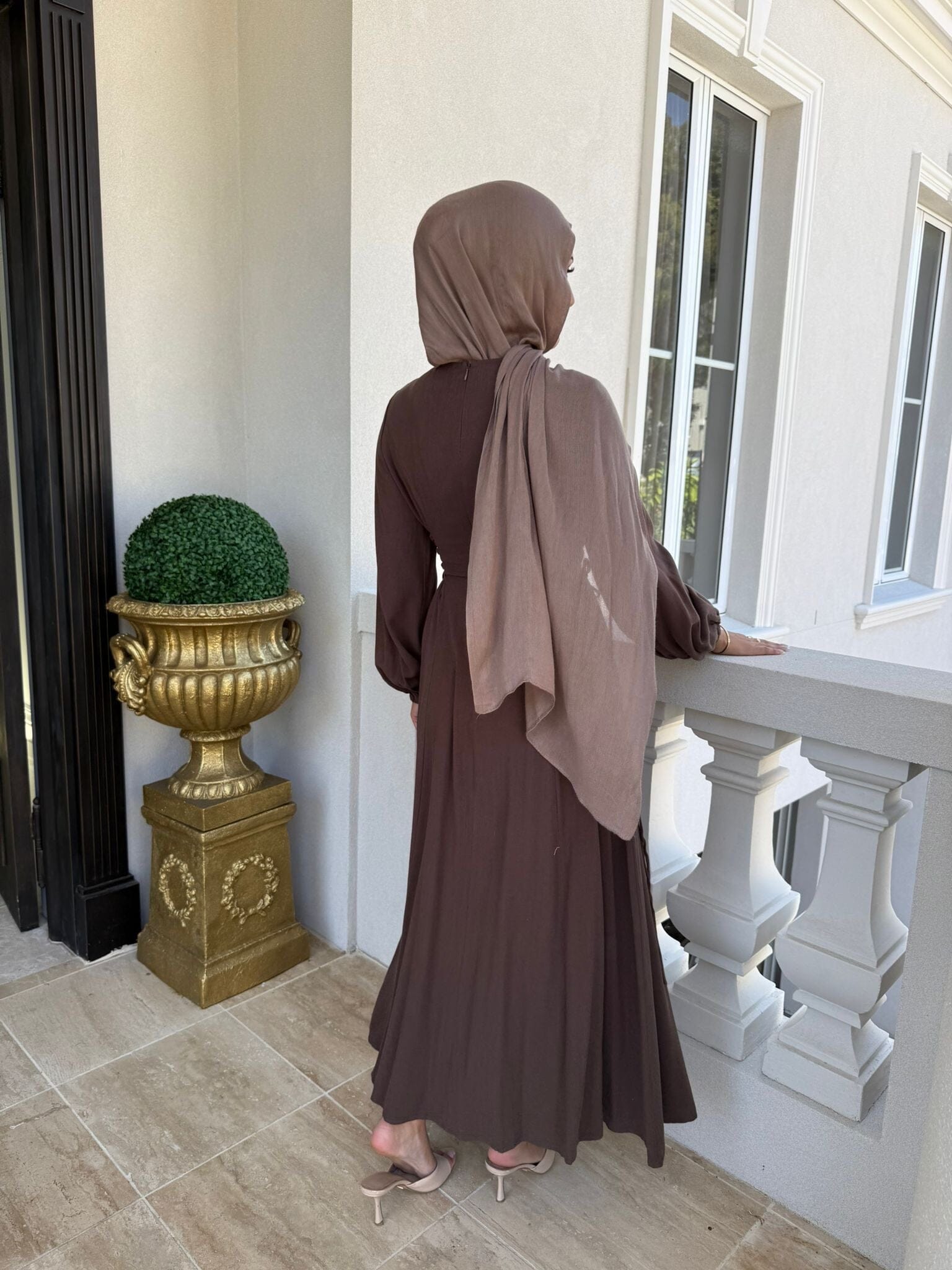 Side Linen Dress