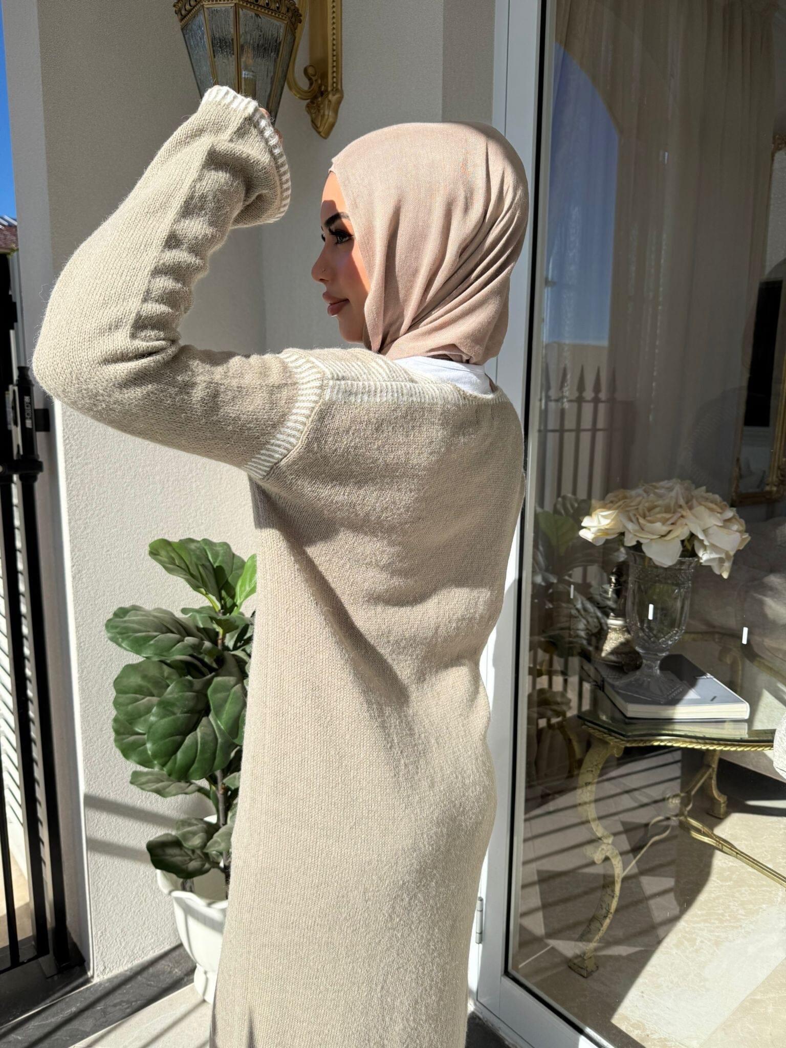 Trim Bow Knit Cardigan