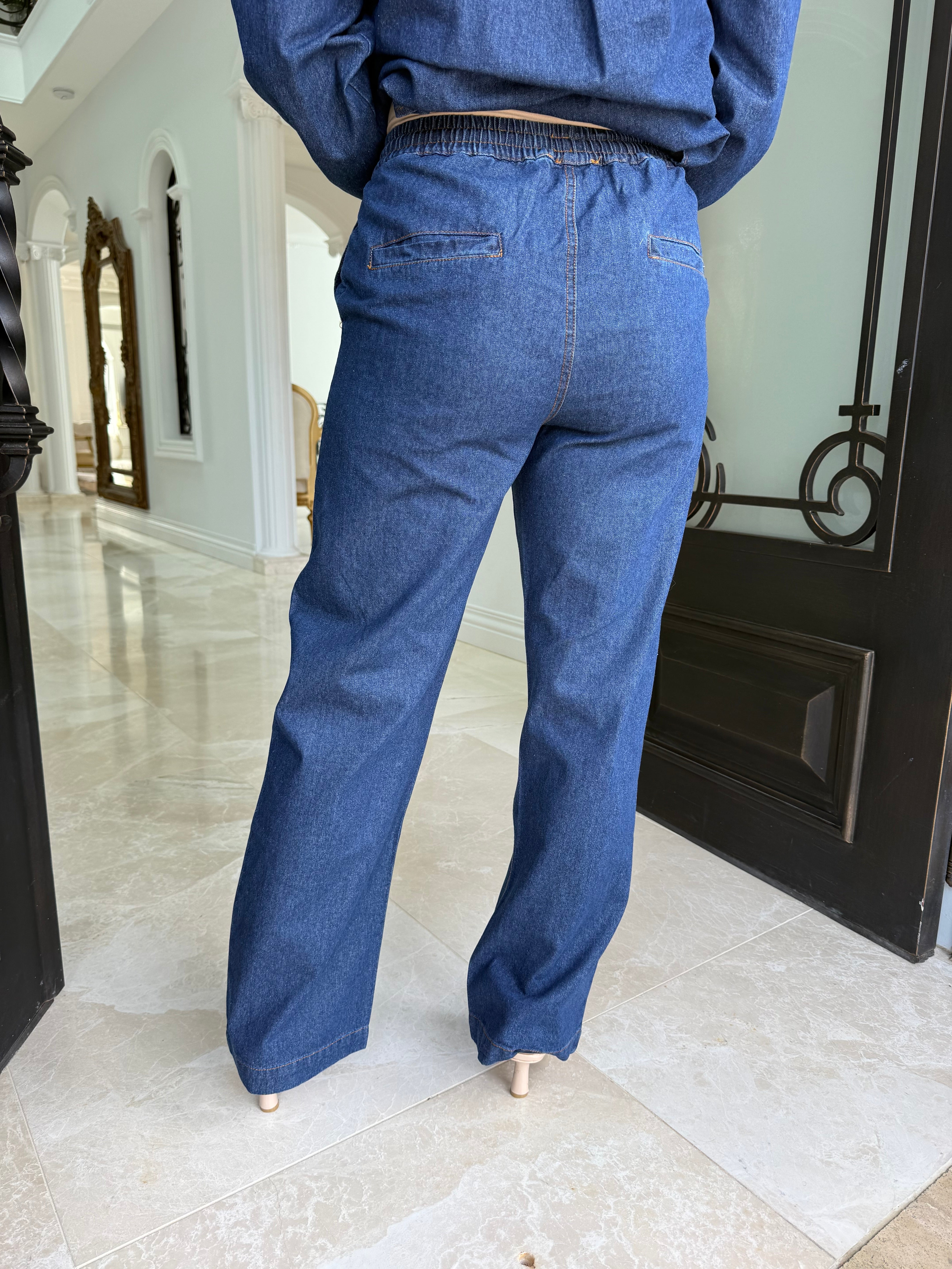 Denin Shacket Set