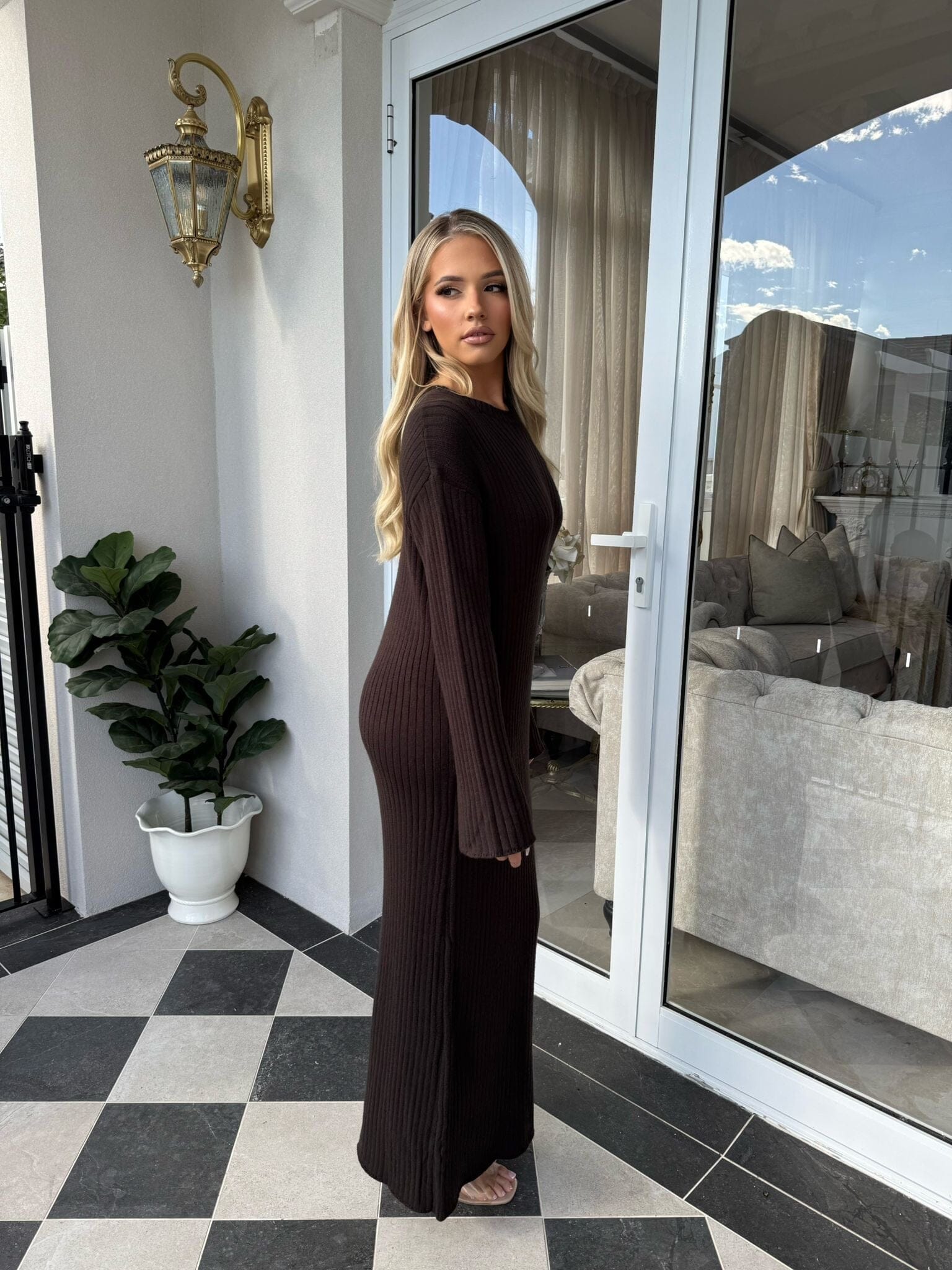 Knit Brooch Dress