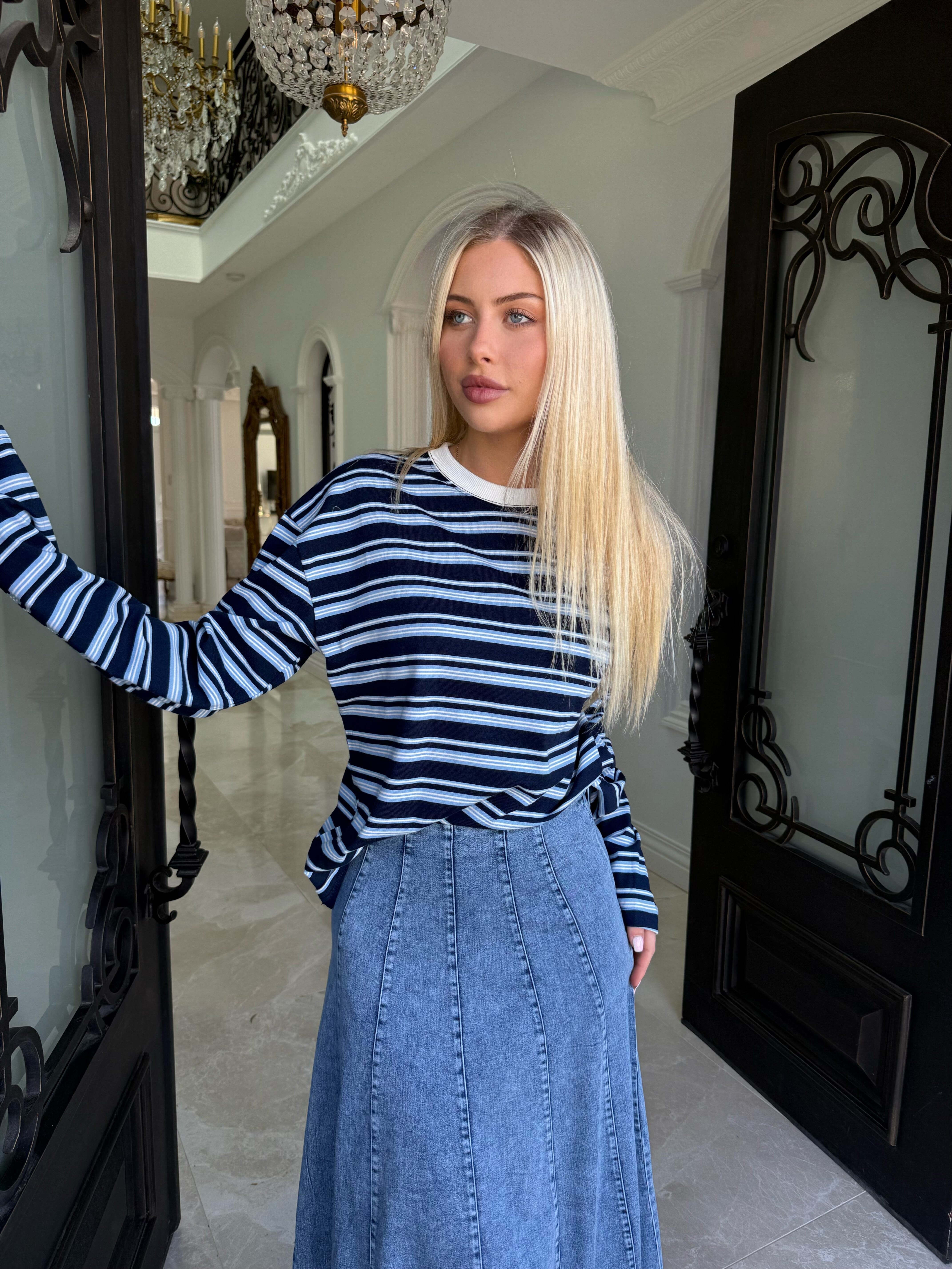 Navy Boyfriend Tee