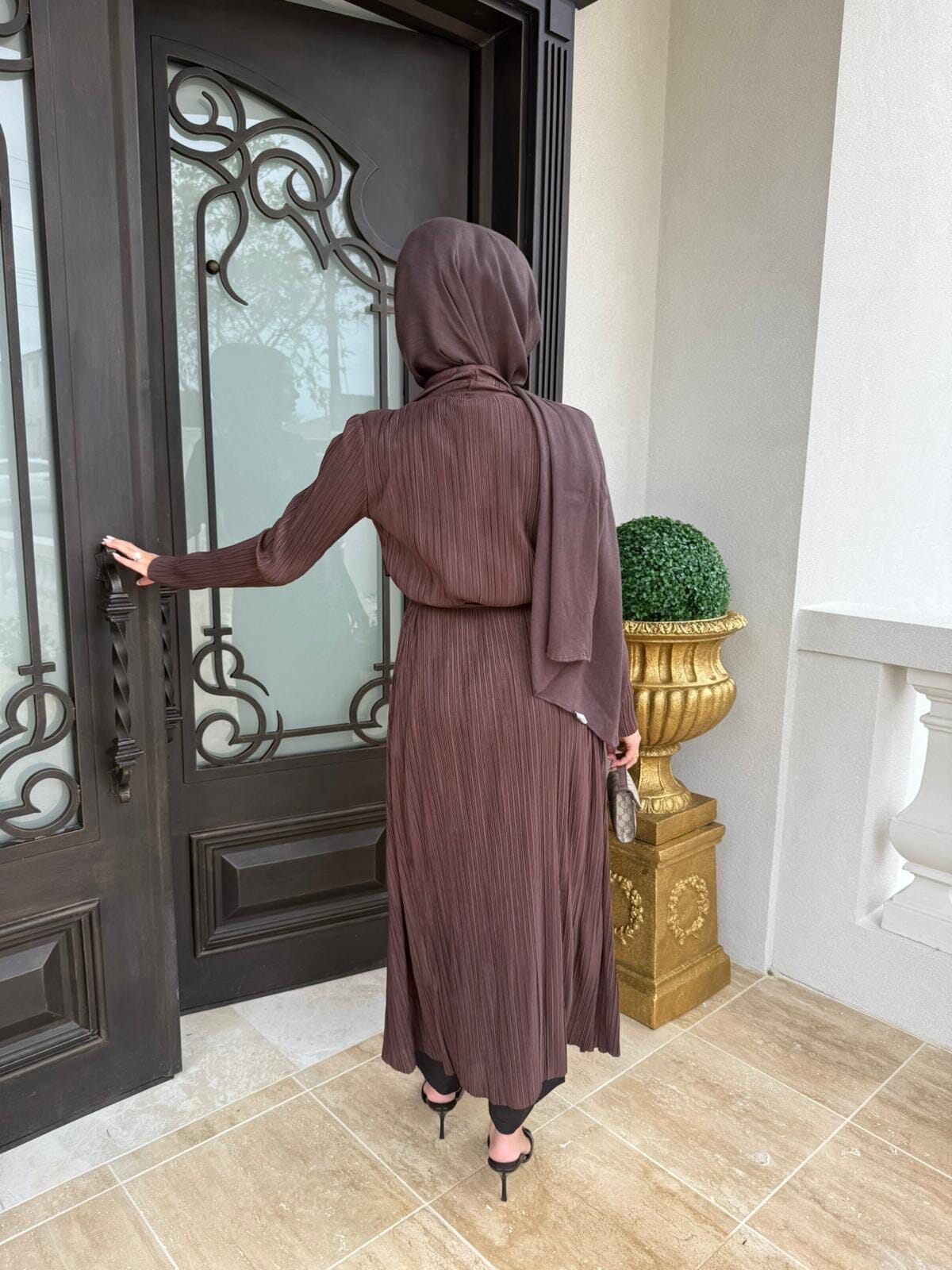Pleated Trench
