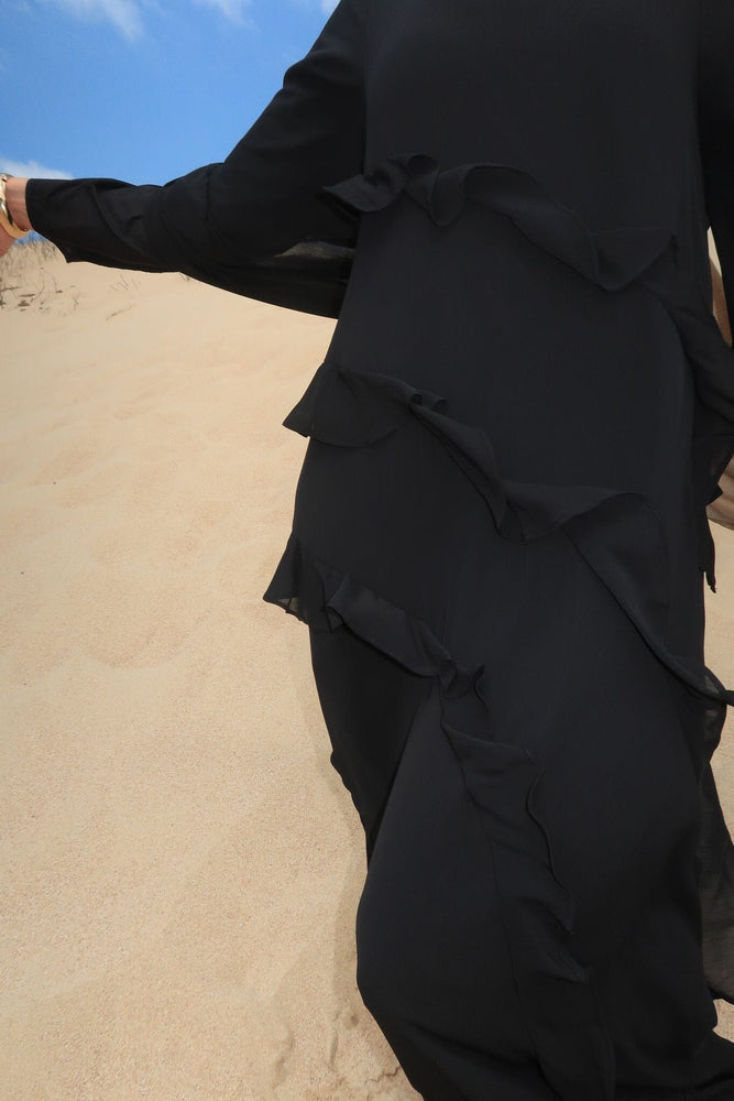 Al Sahara Ruffle Abaya