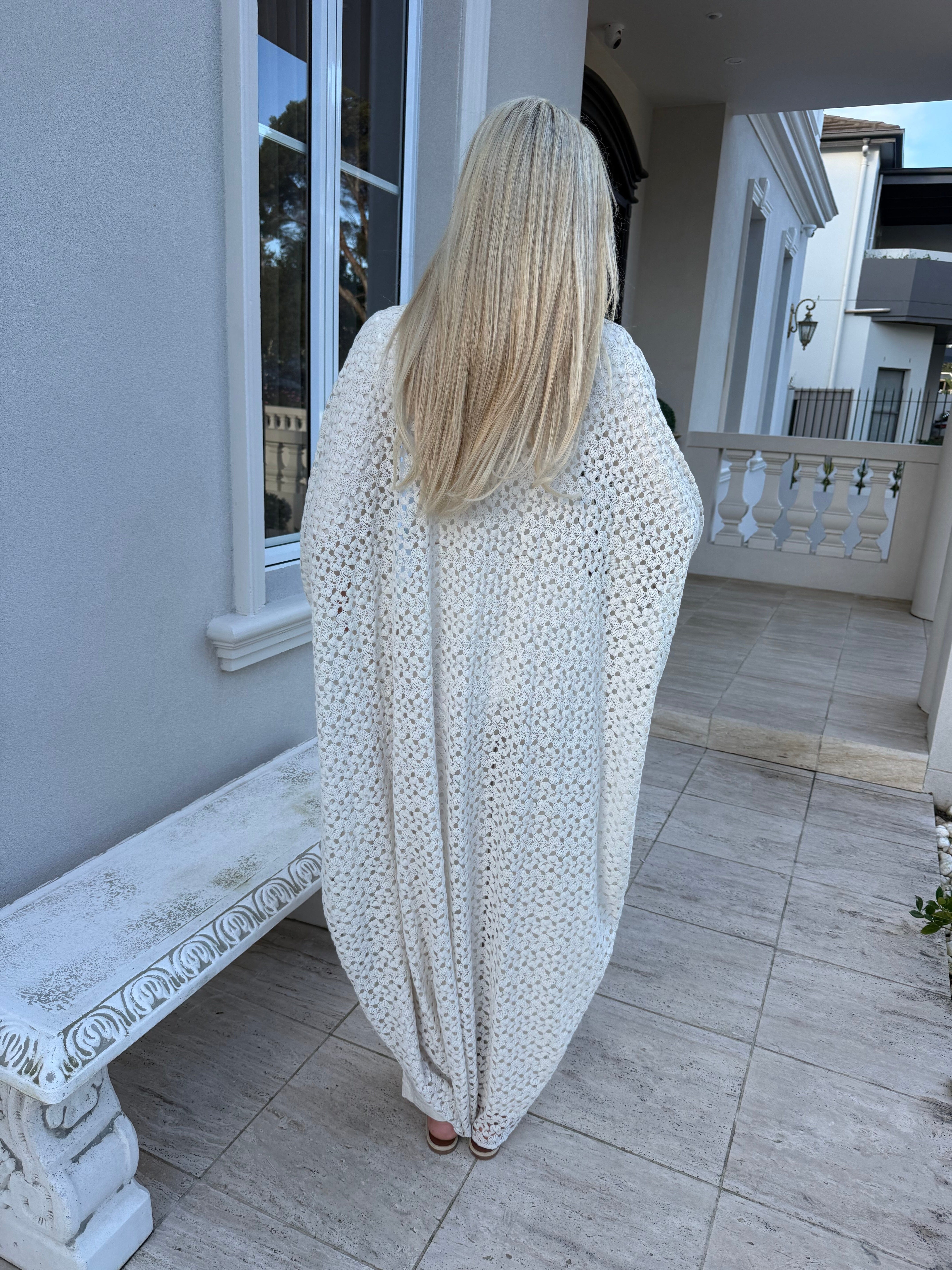 Batwing Crochet Kimono