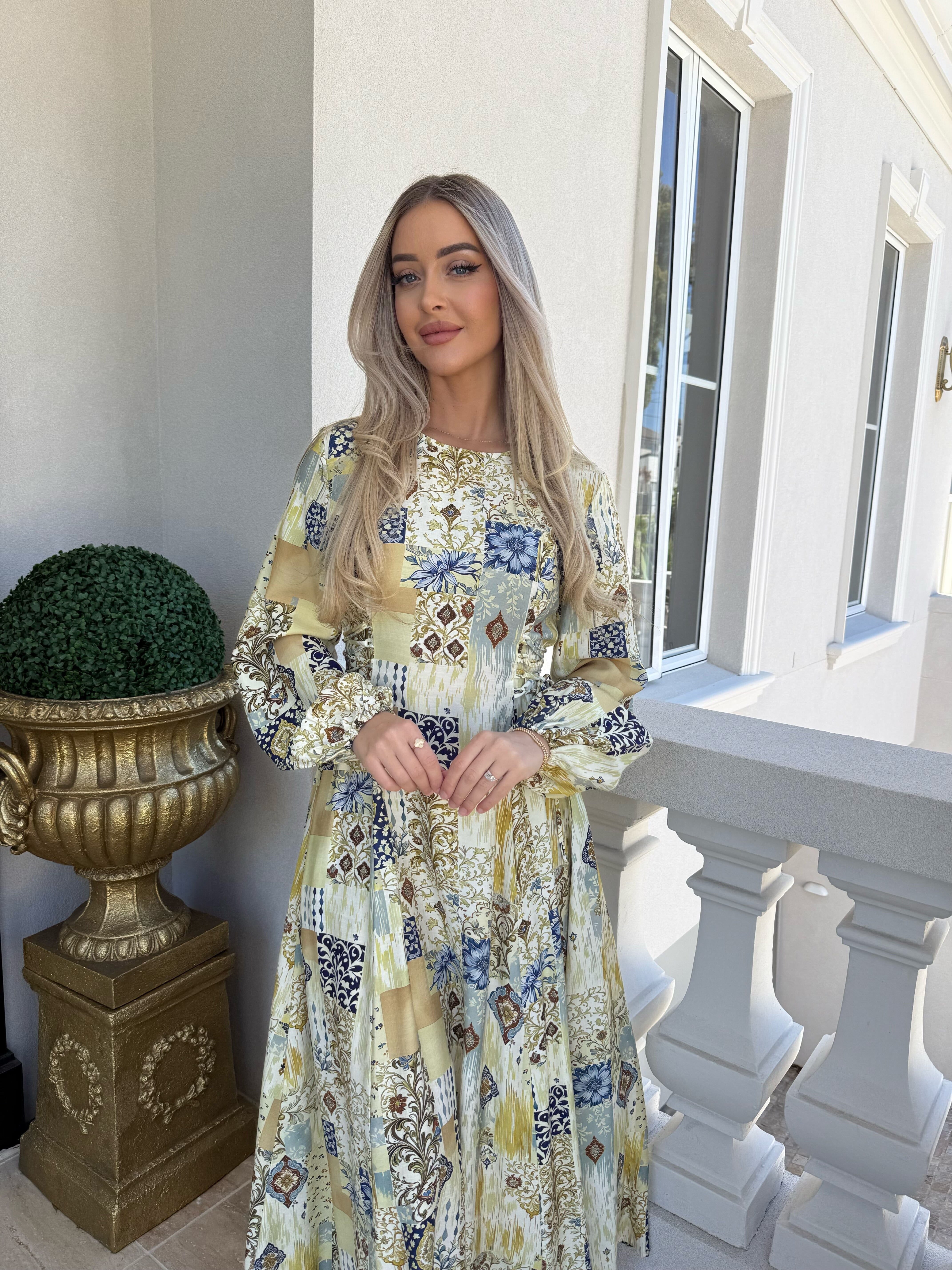 Zarin Floral Tie Dress