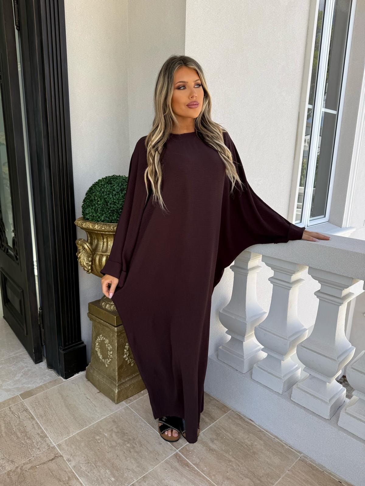 Autumn Batwing Abaya