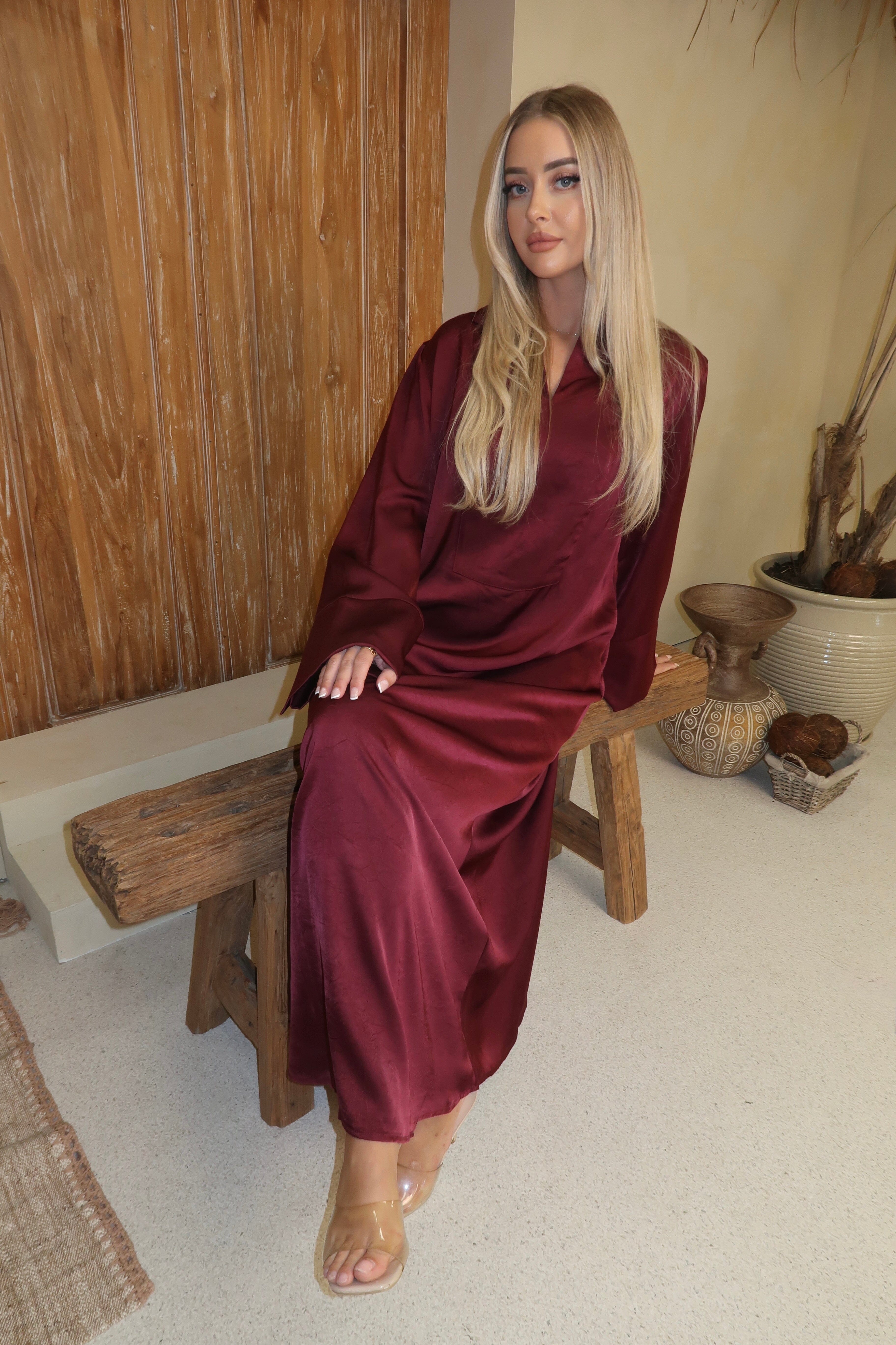 Layali Satin Abaya