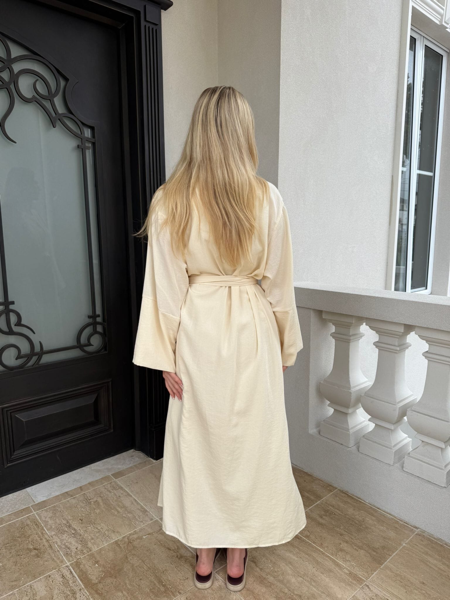 Linen Abaya Set