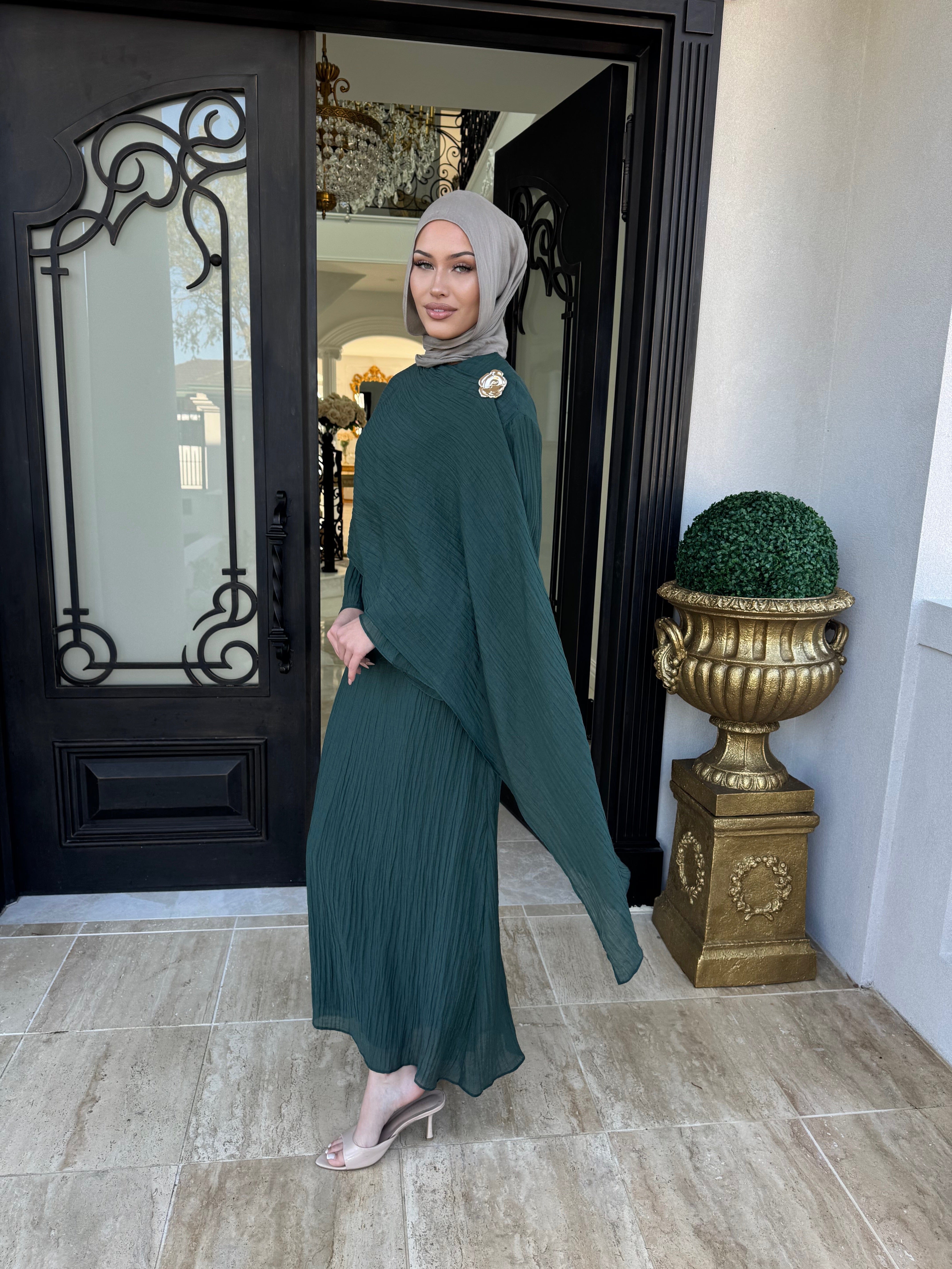 Drape Crinkle Dress