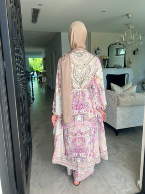 Shell Pink Beaded Cape