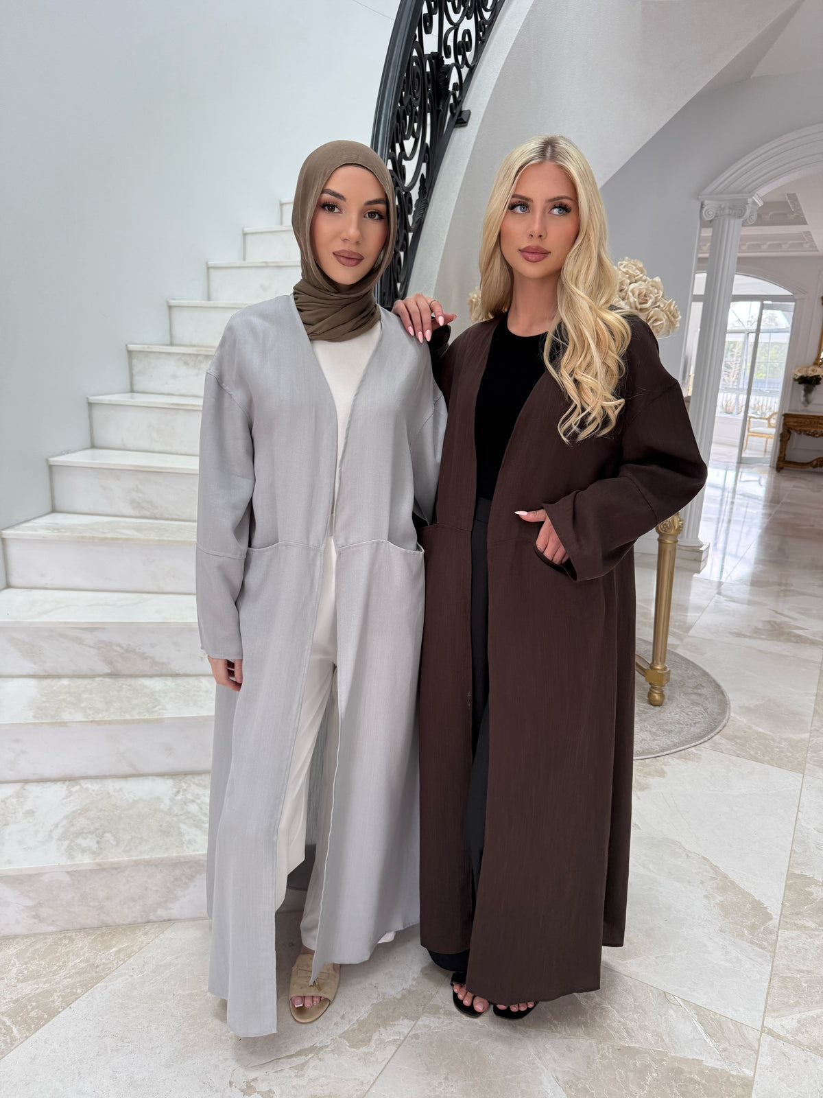 Linen Pocket Abaya
