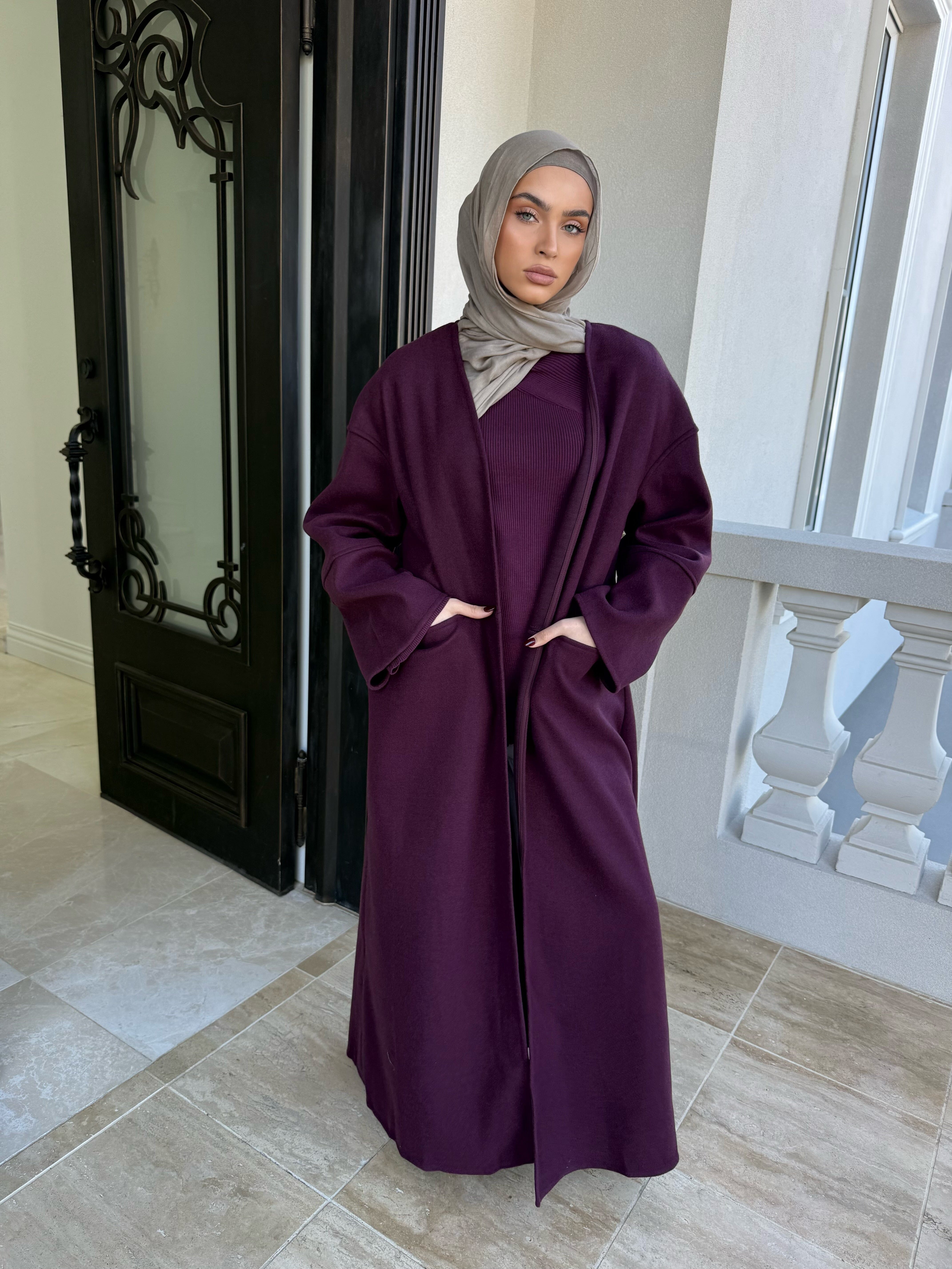Mom Pocket Open Abaya