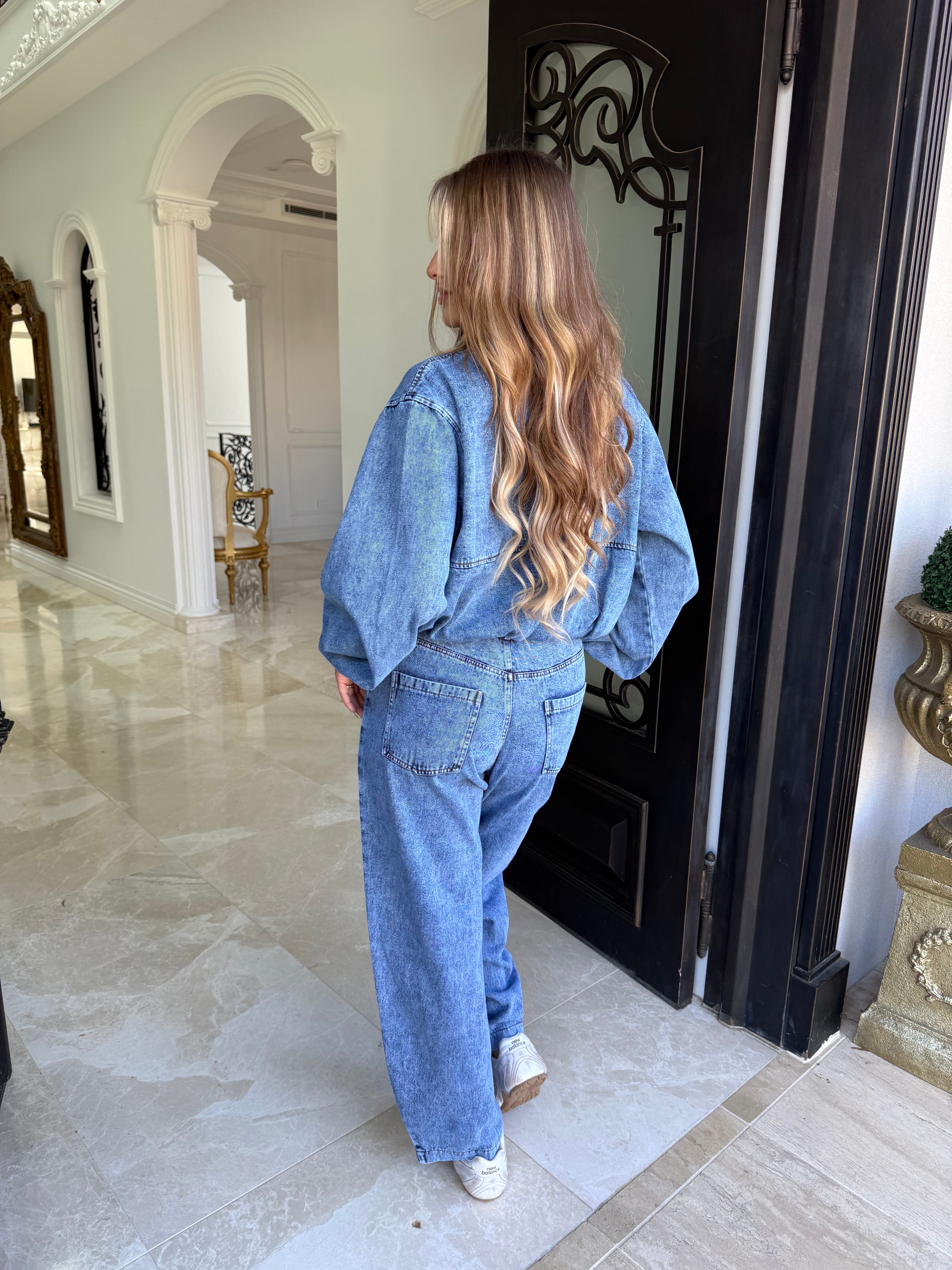 Denim Bomber Set