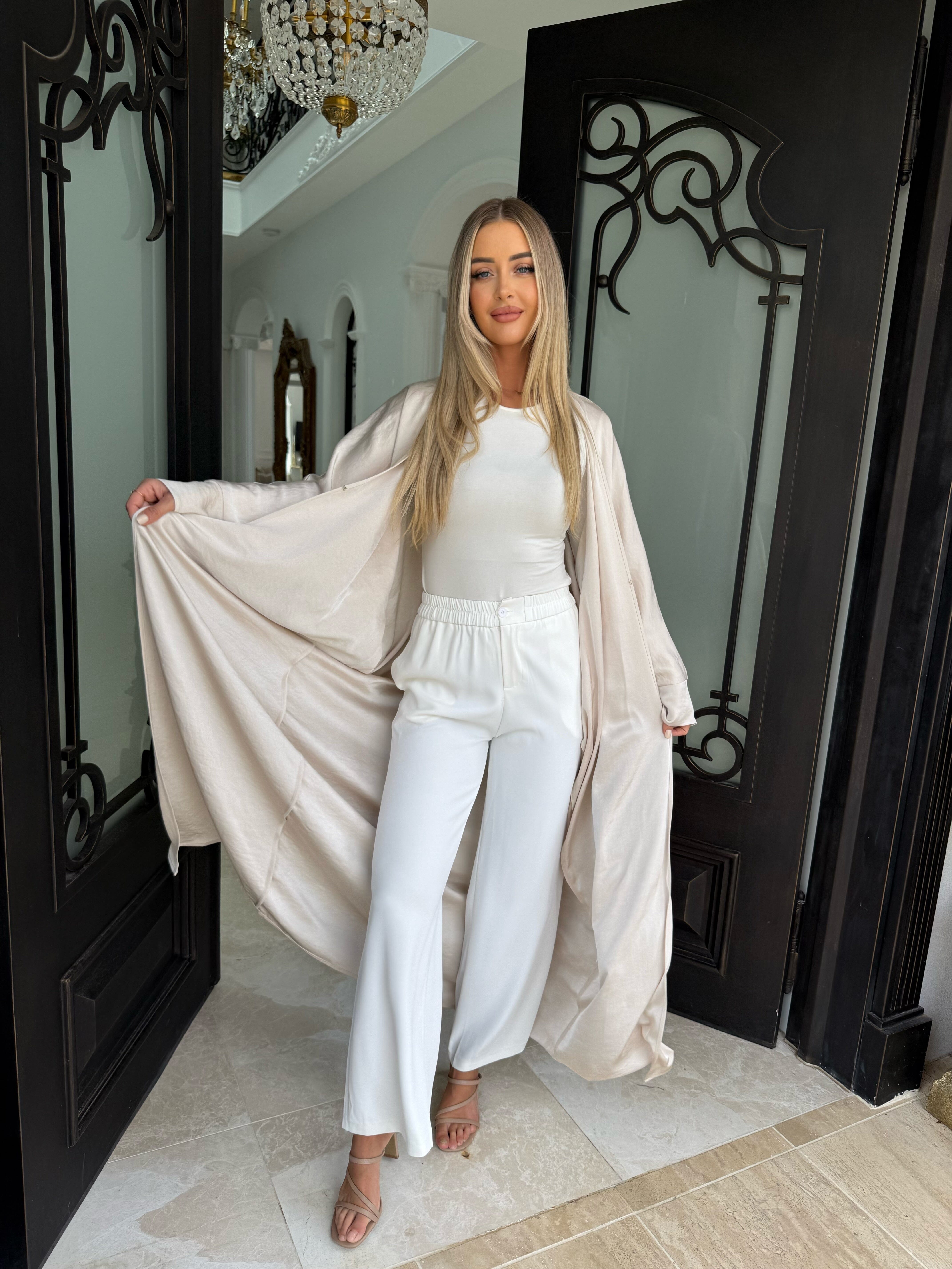 Layali Batwing Open Abaya