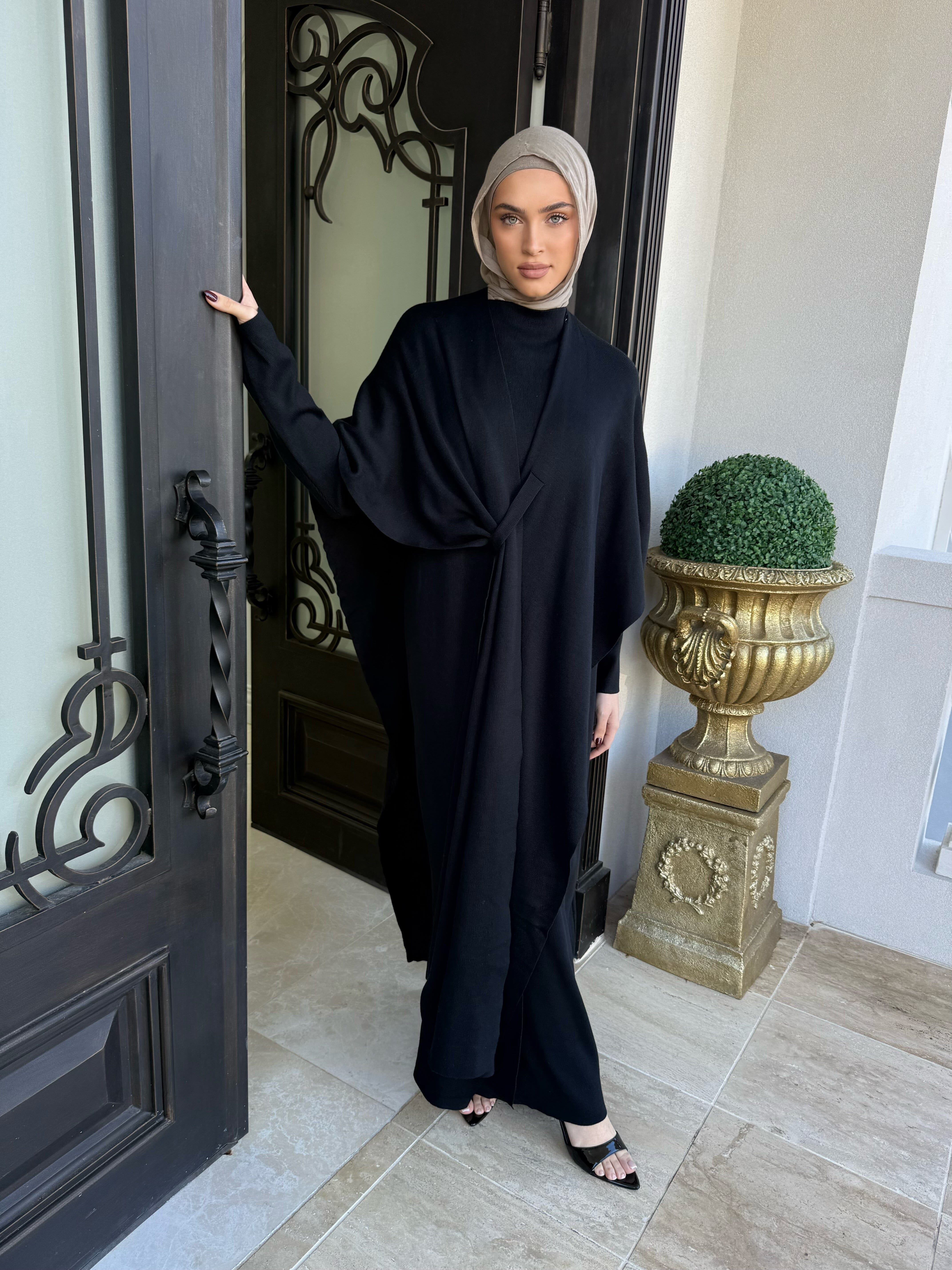 Wrap Drape Knit Set