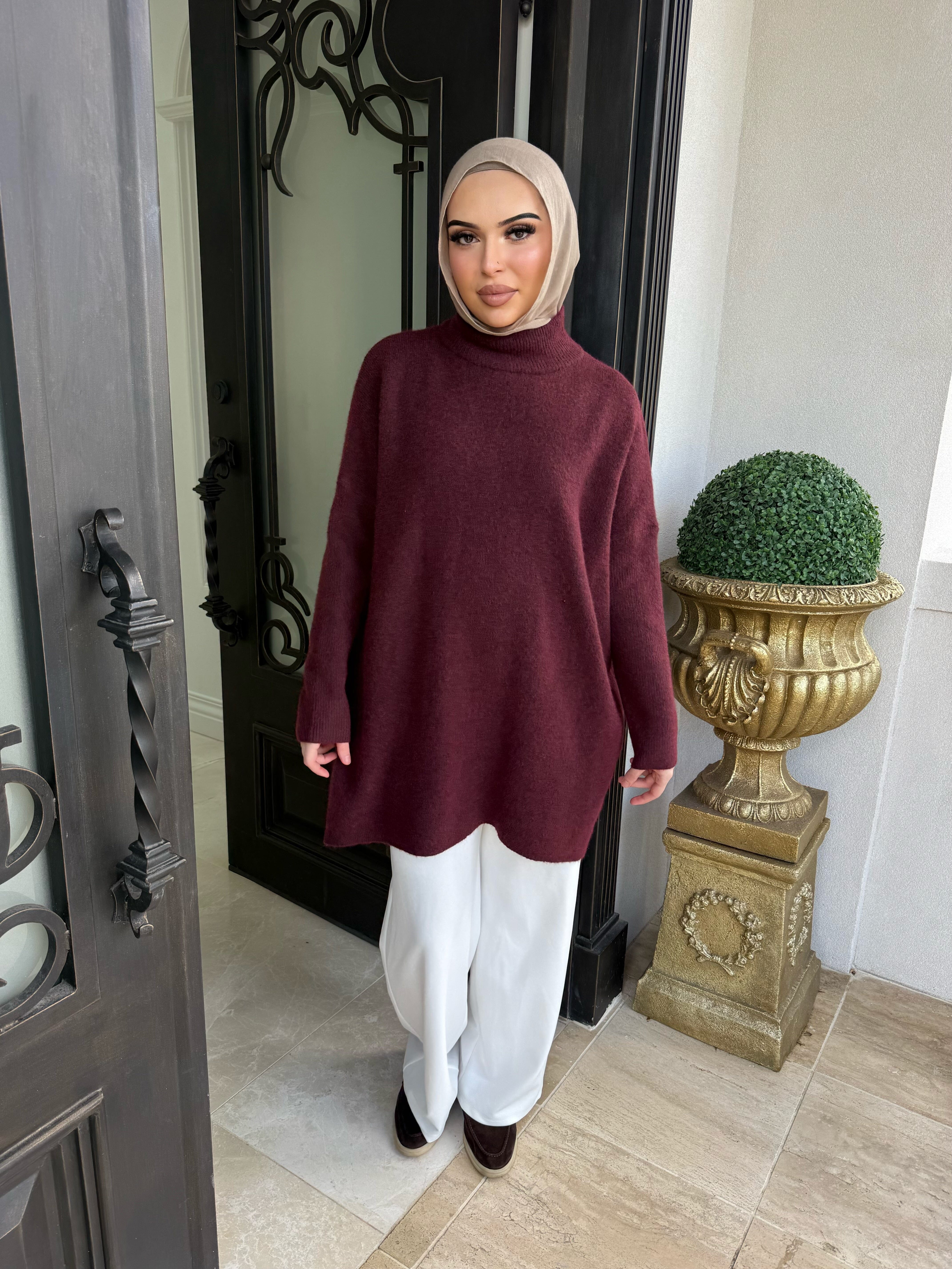 Wool High Low Jumper