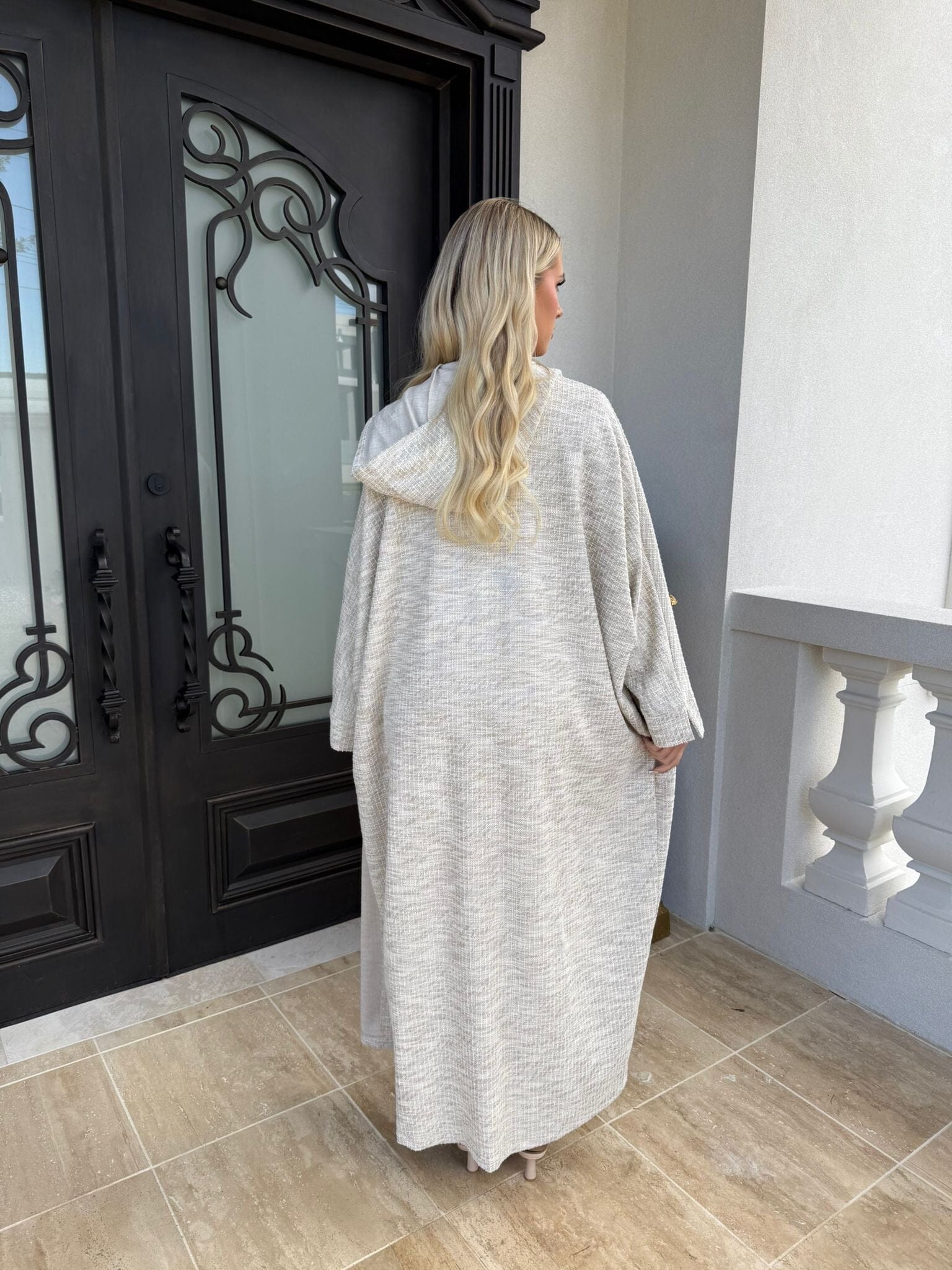 Tweed hoodi Cardigan