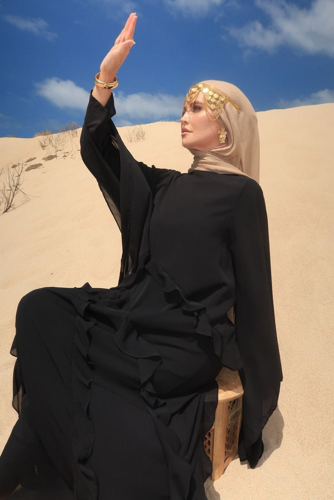 Al Sahara Ruffle Abaya