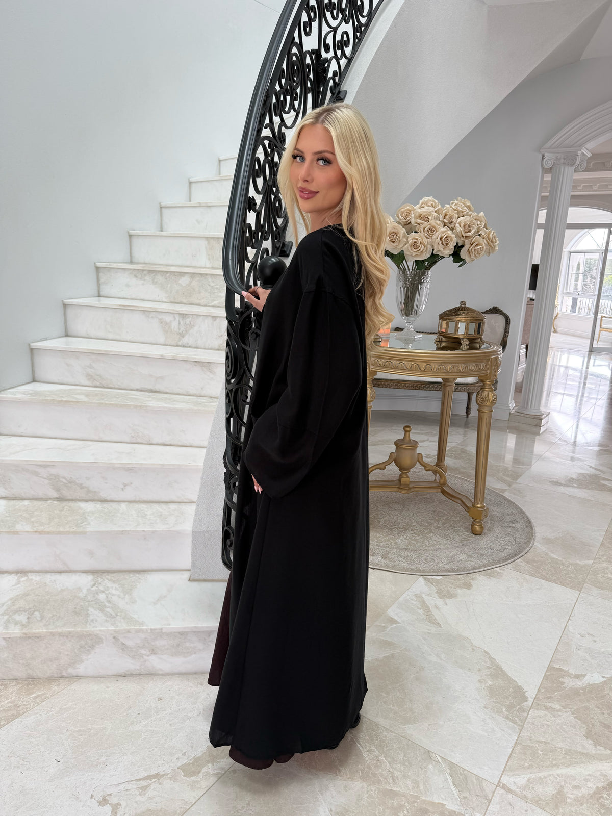 Linen Pocket Abaya