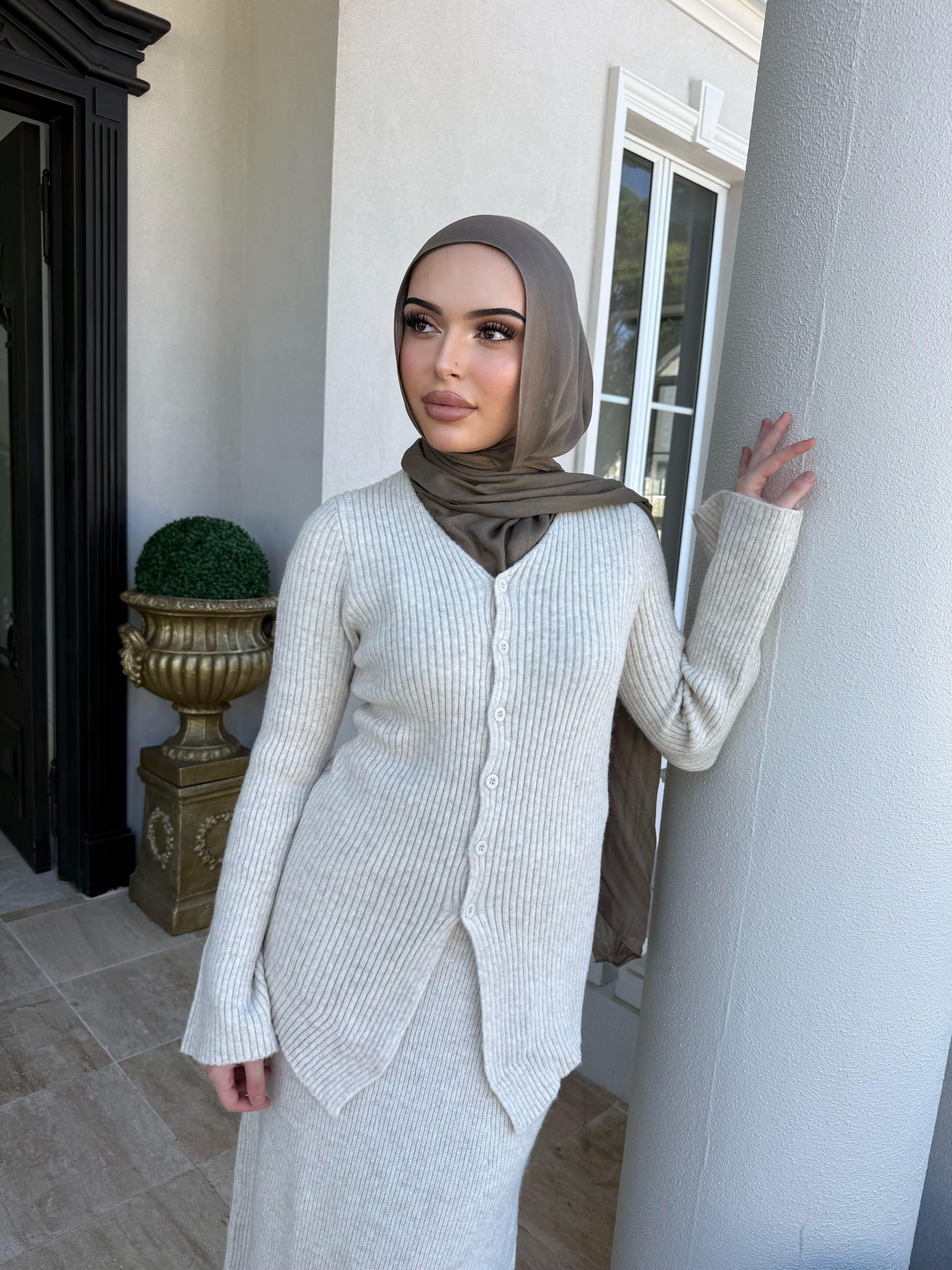 Knit Cardi Skirt