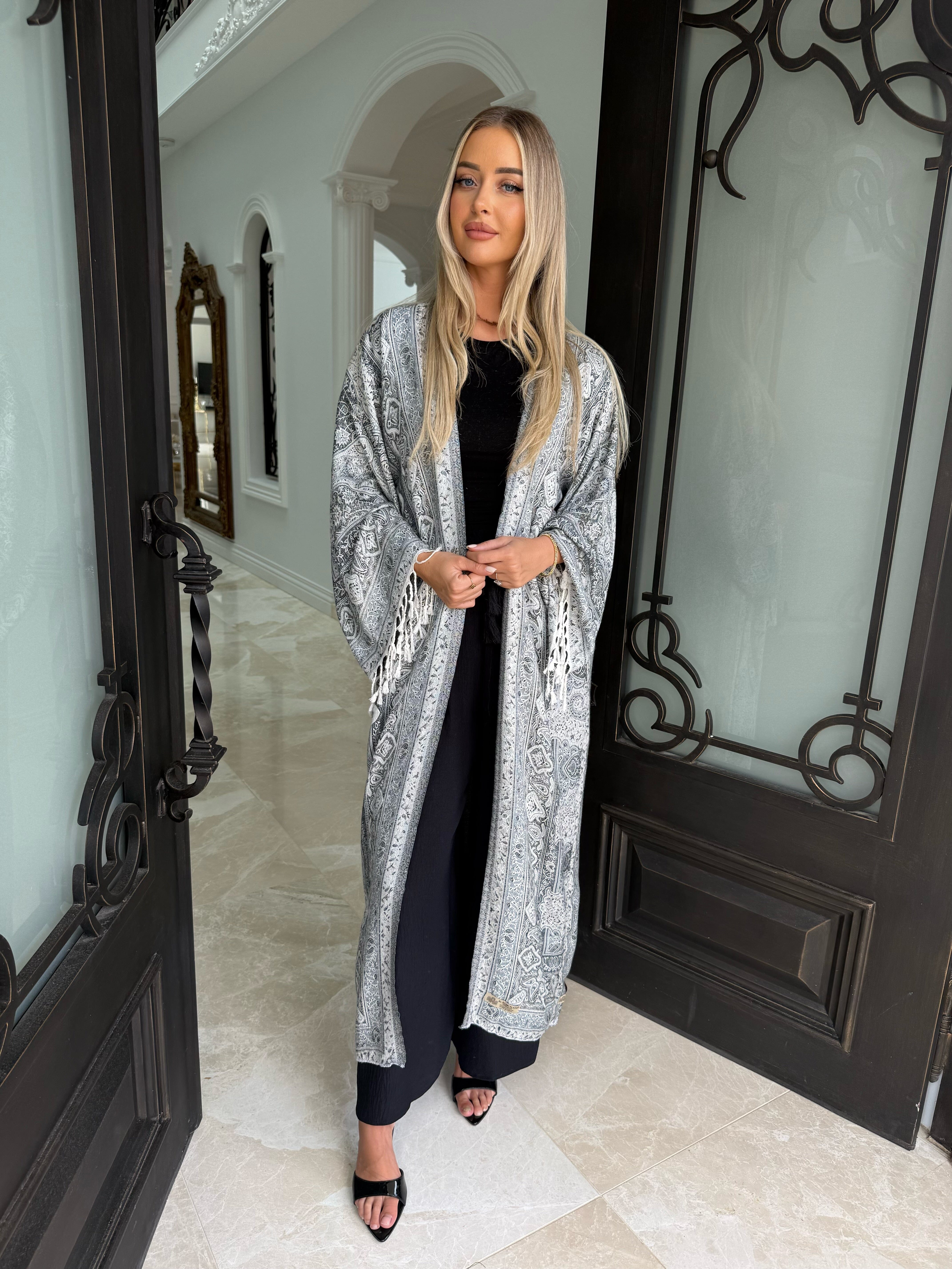 Black Pashmina Set