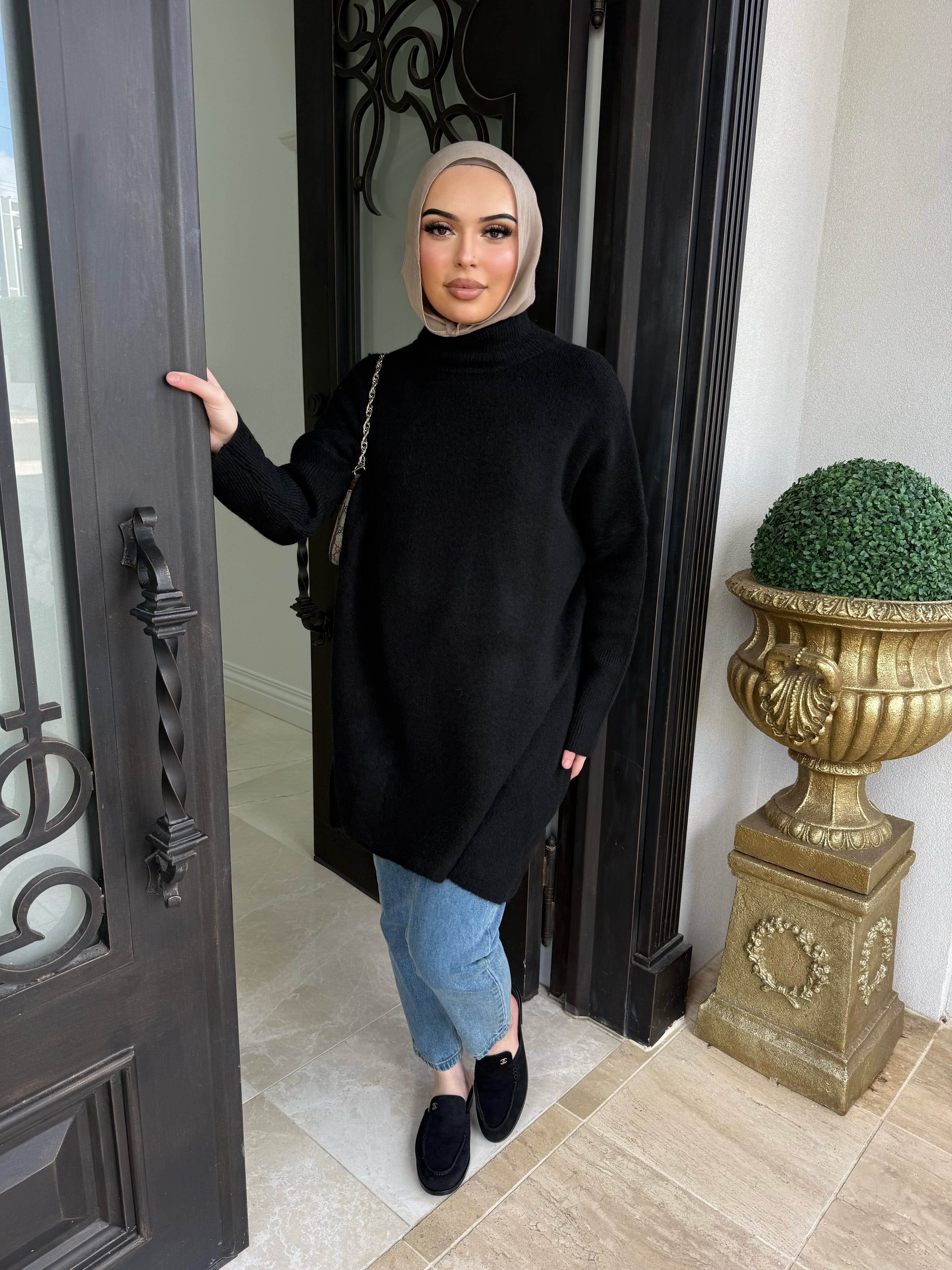 Wool High Low Jumper