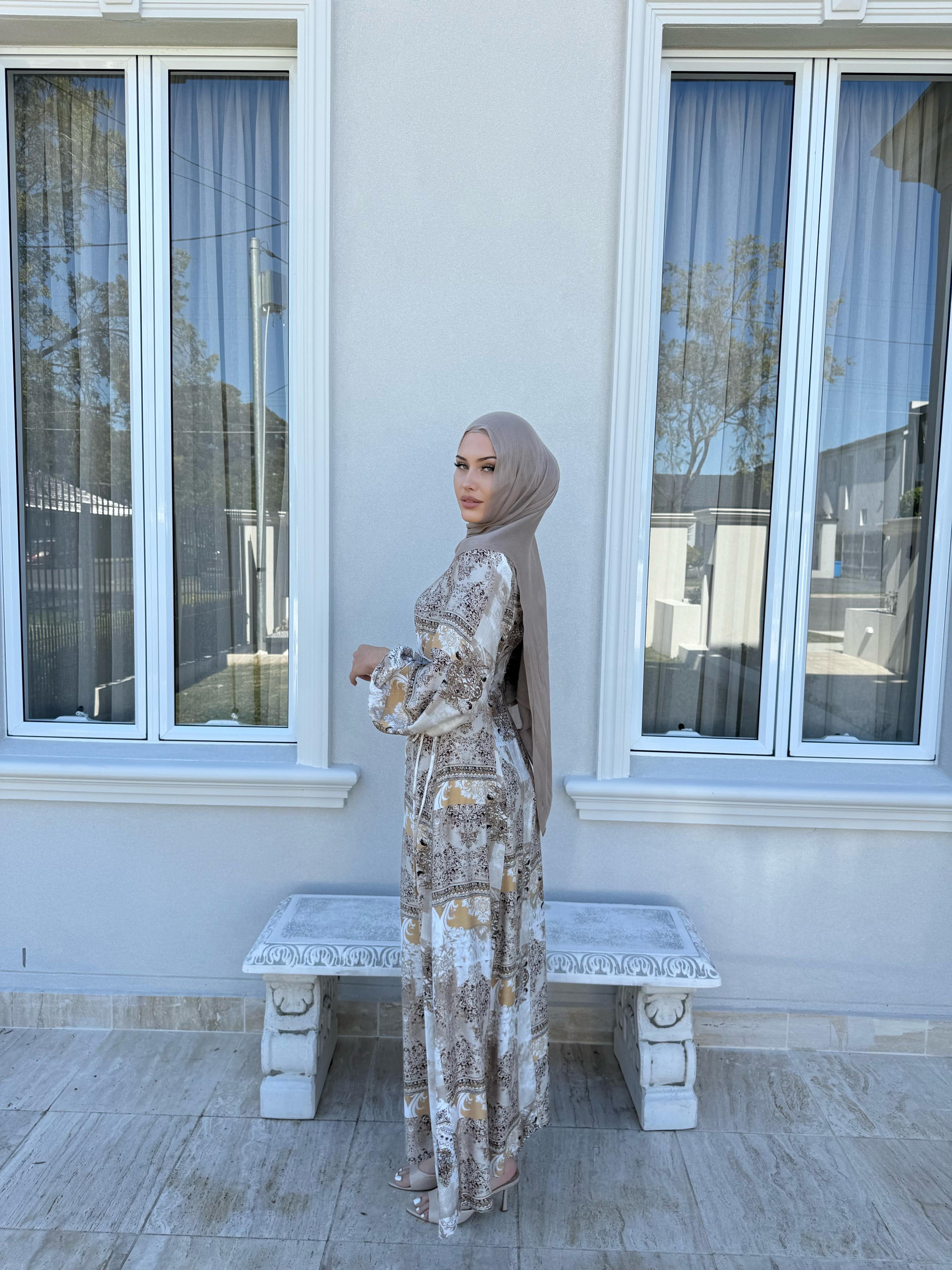 Neutral Tie Dress