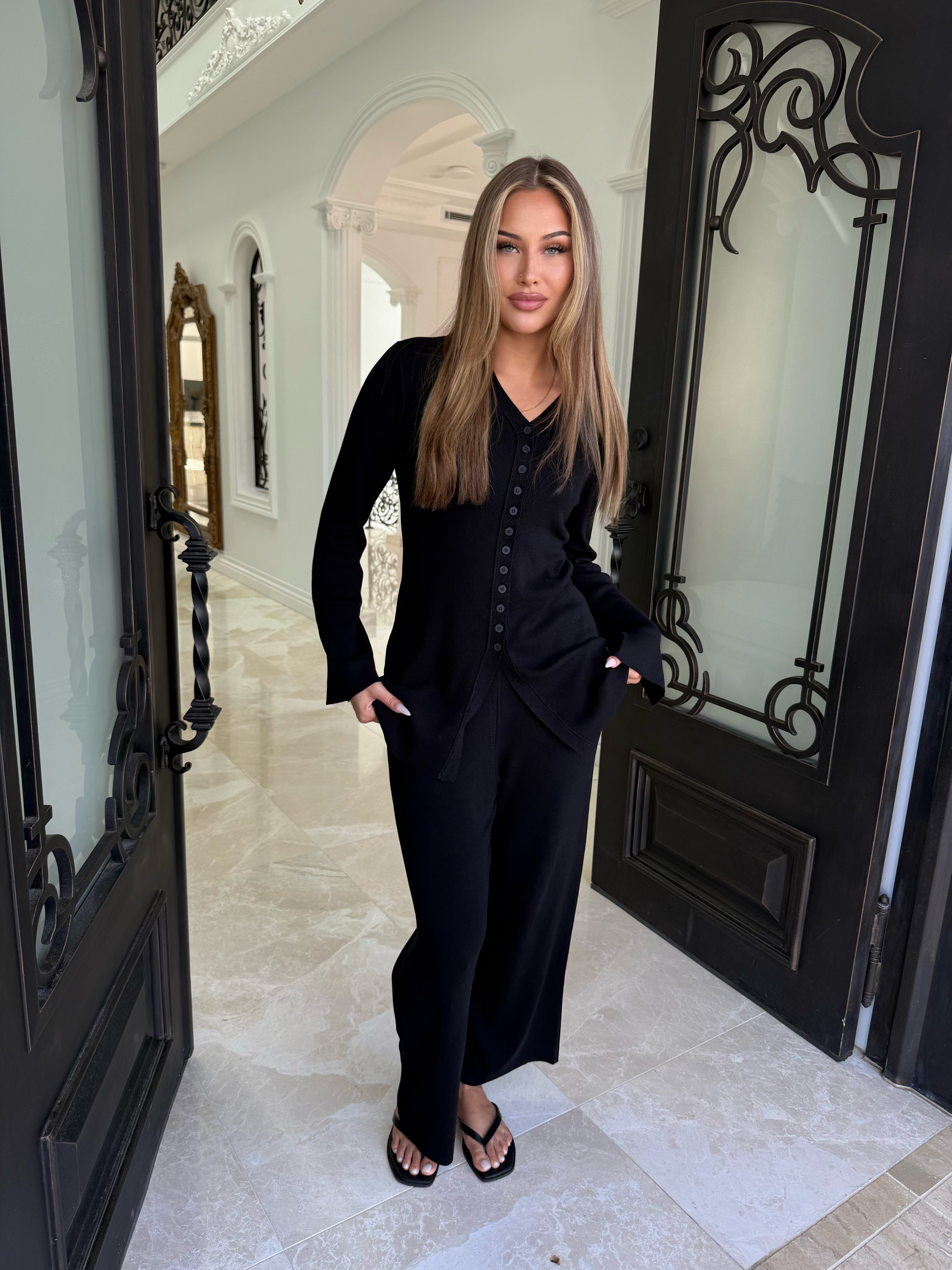 Thin Knit Button Set