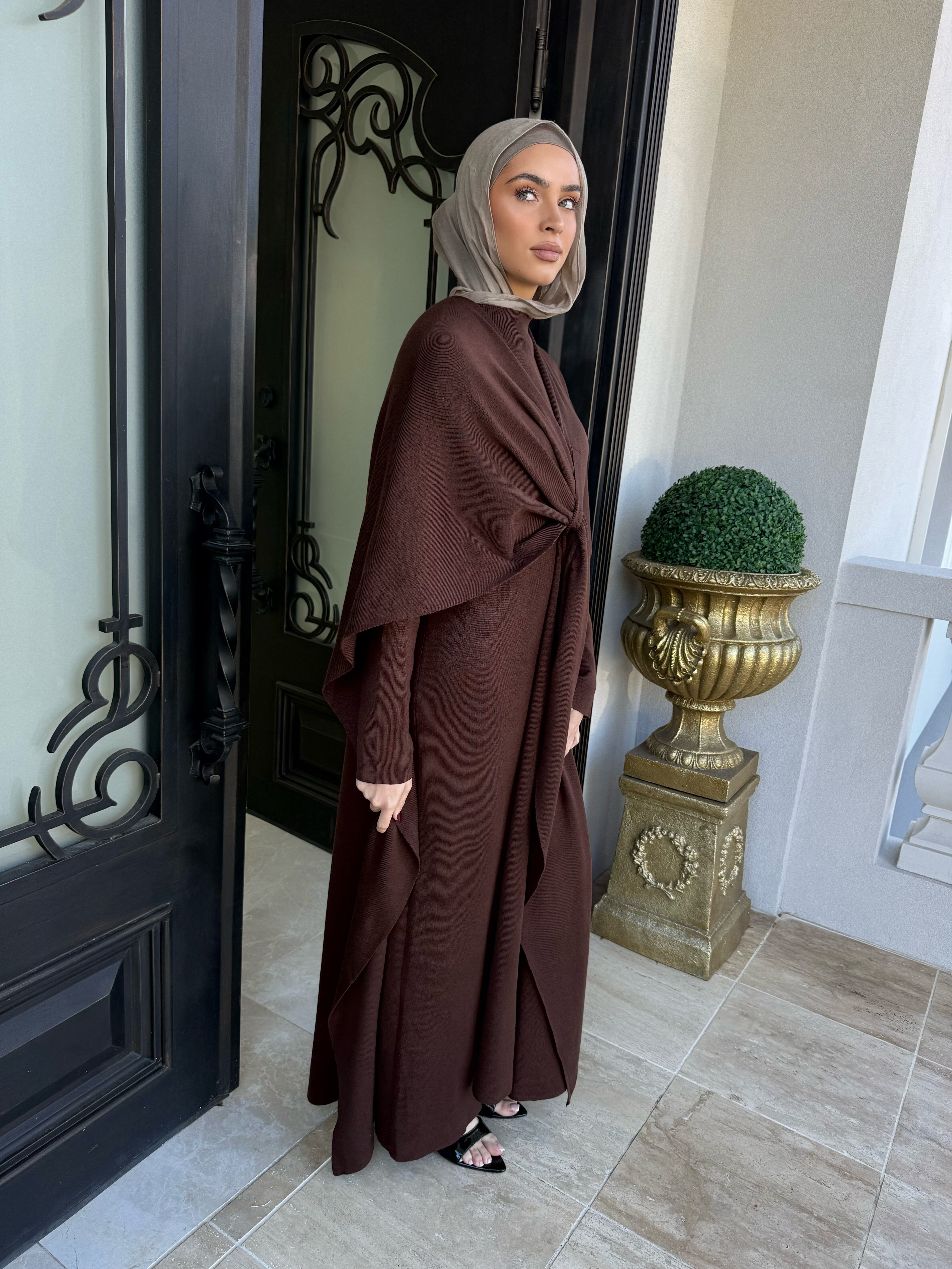 Wrap Drape Knit Set