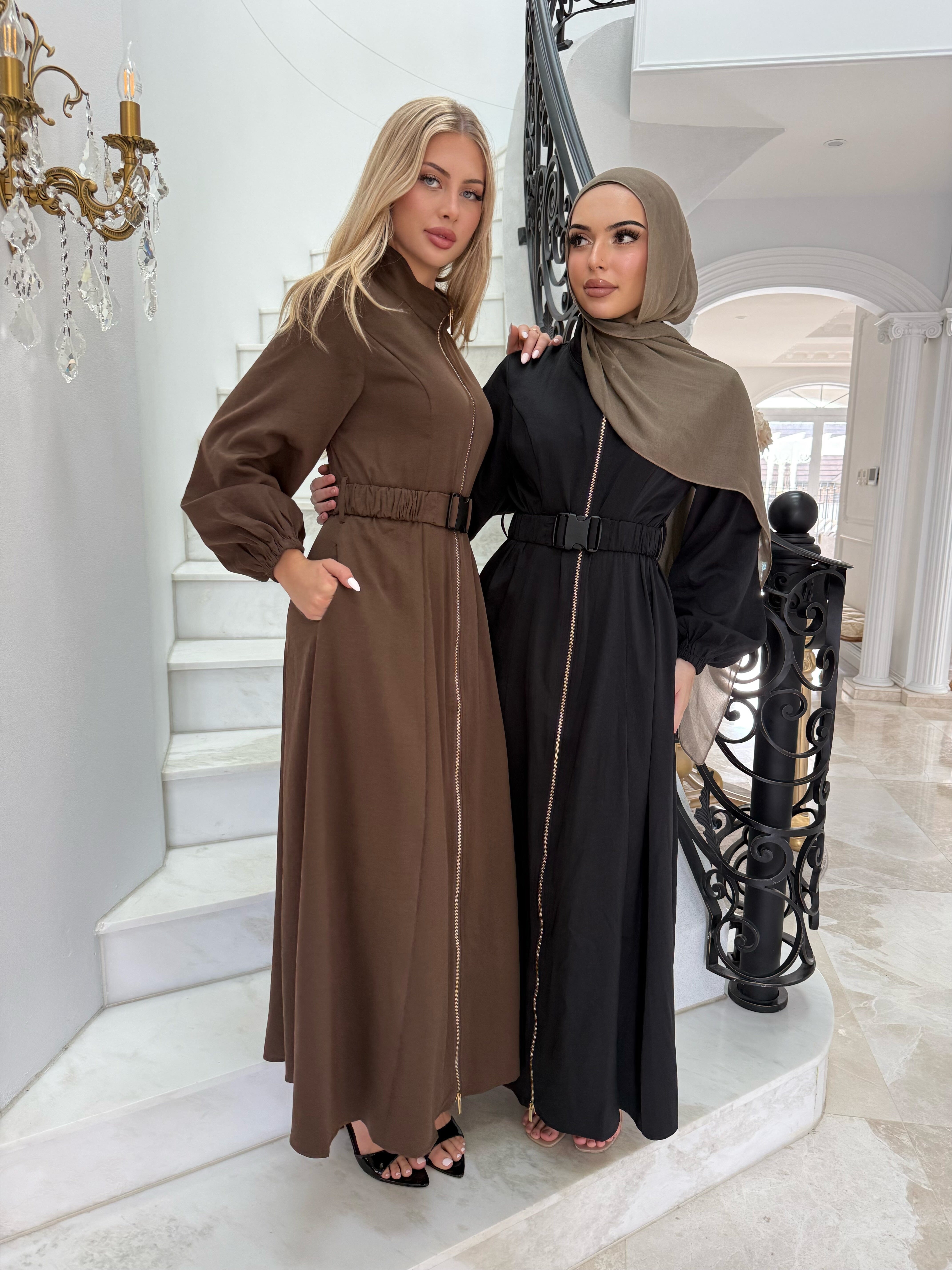 Buckle Zip Dress