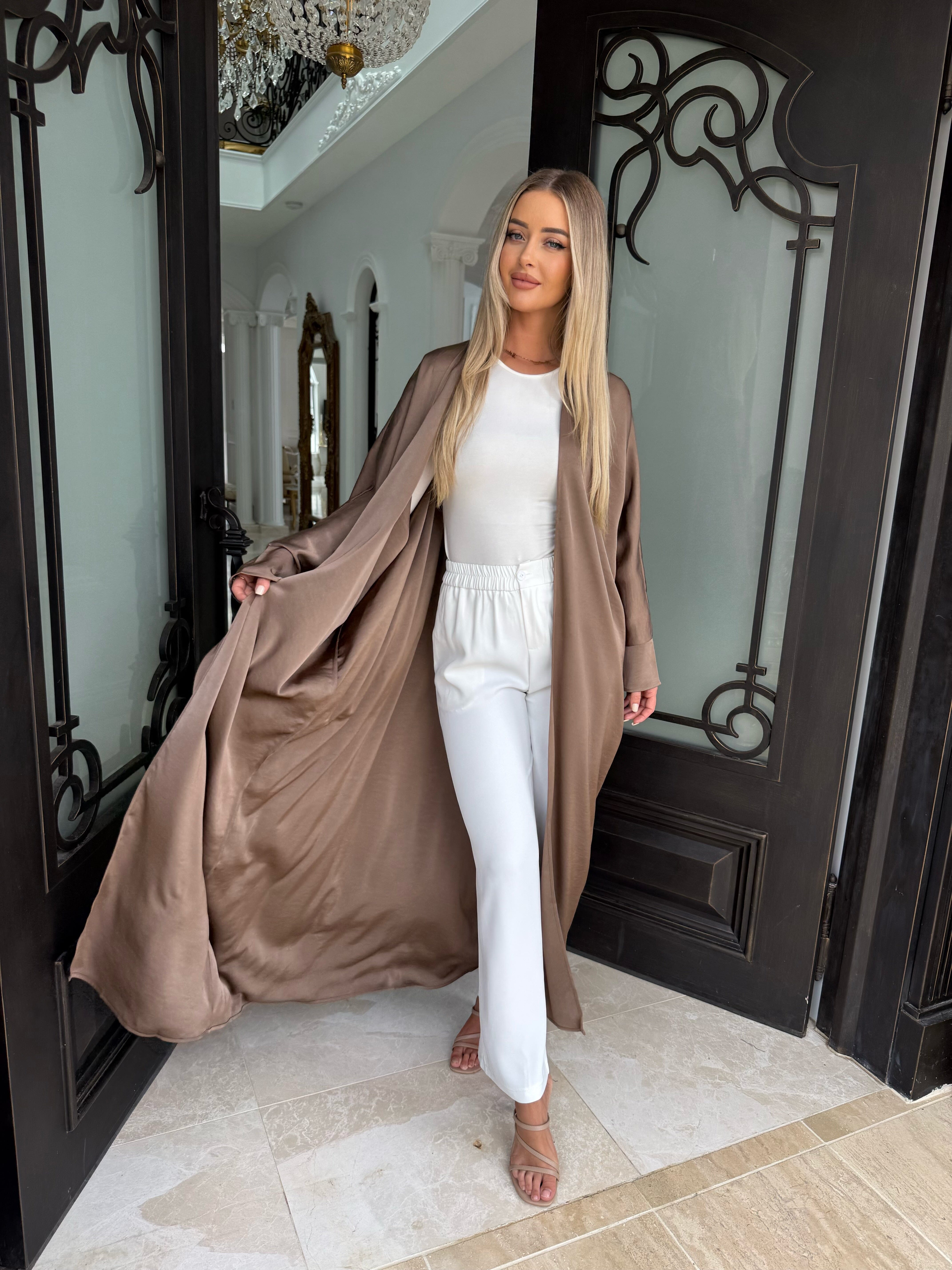 Layali Batwing Open Abaya