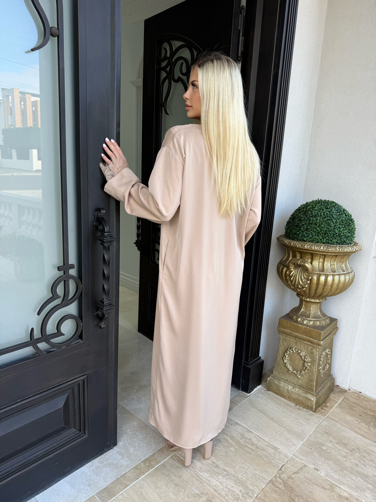 Lace Abaya Set