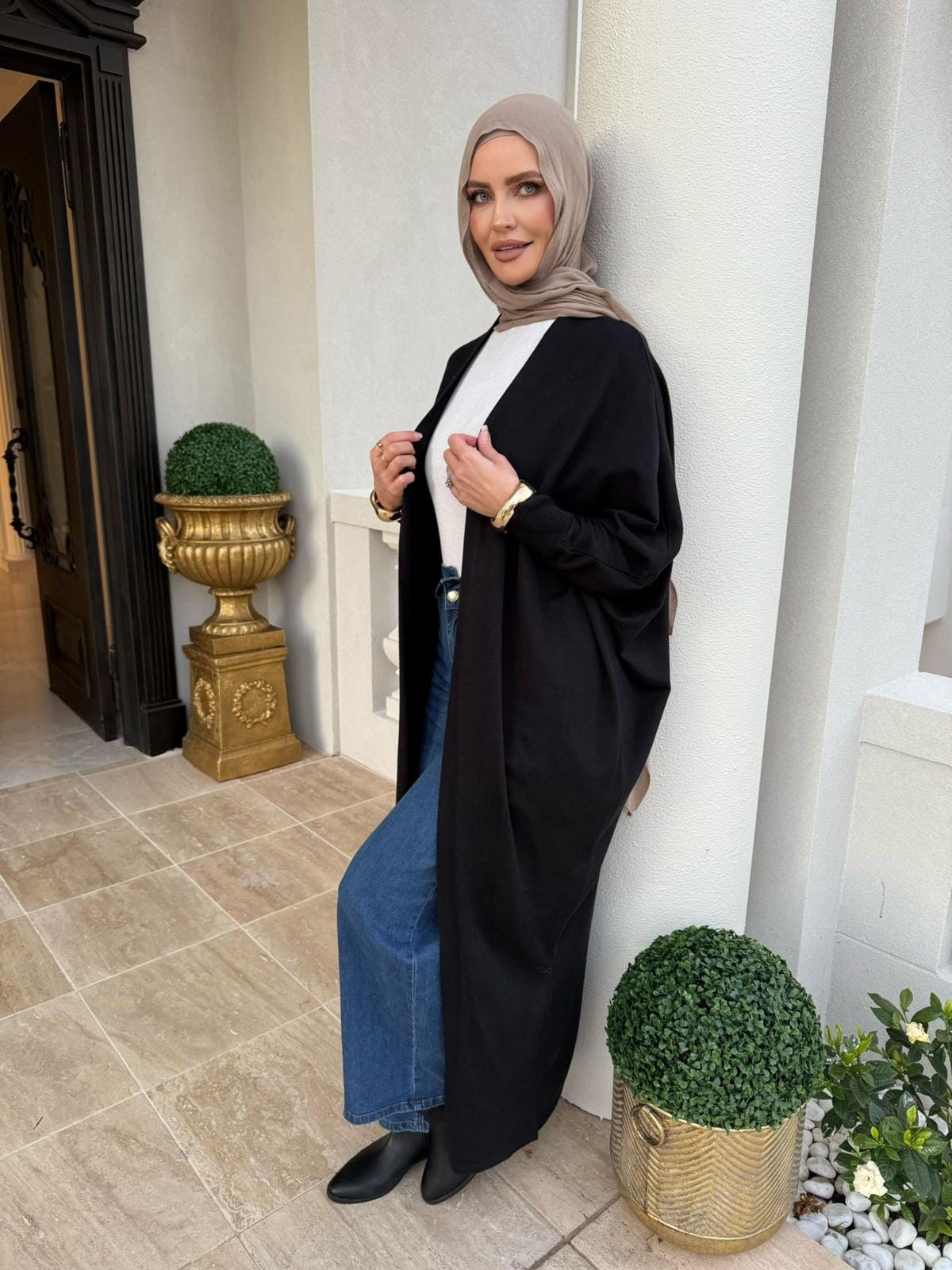 Knit Abaya Kimono