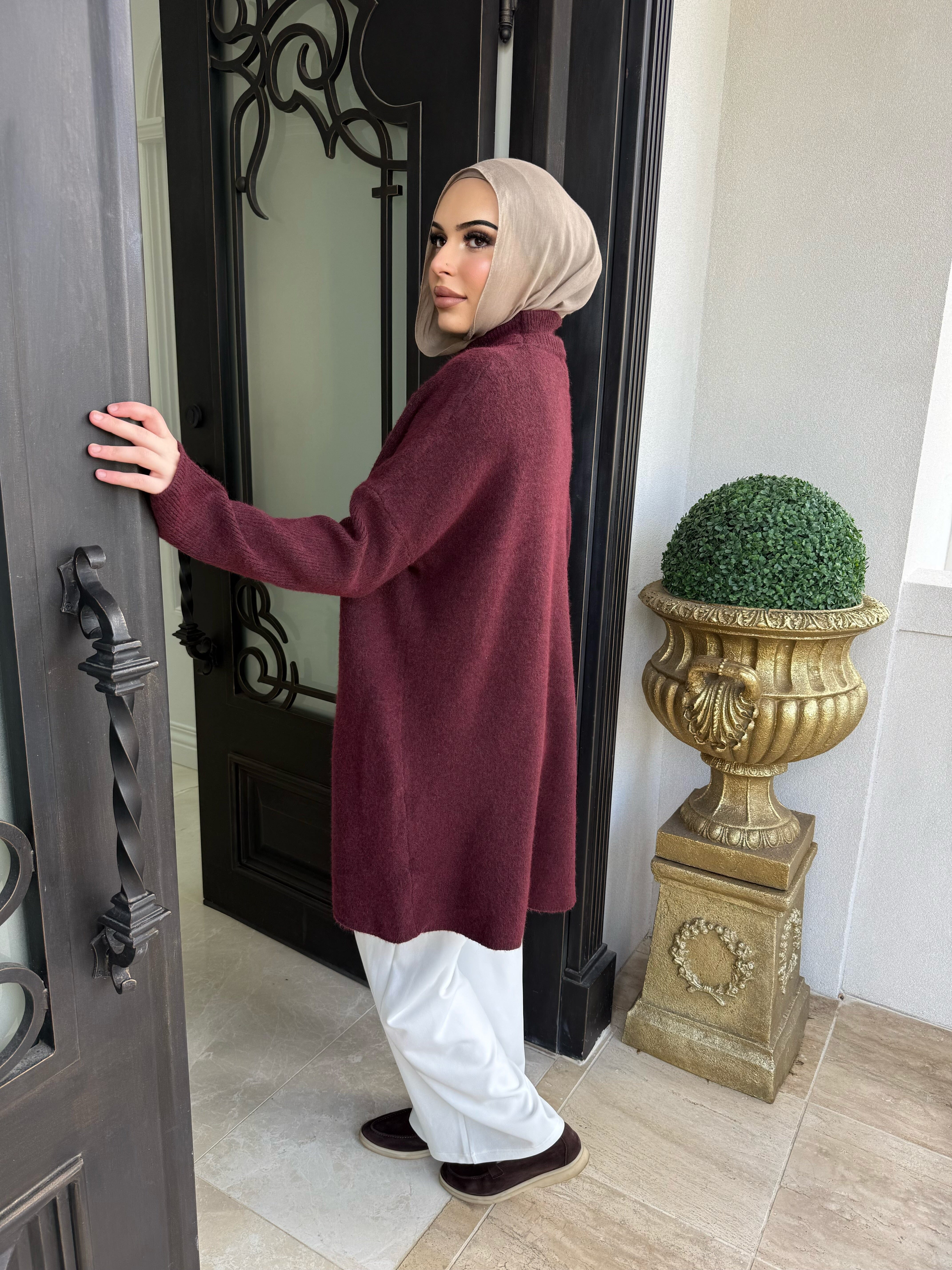 Wool High Low Jumper