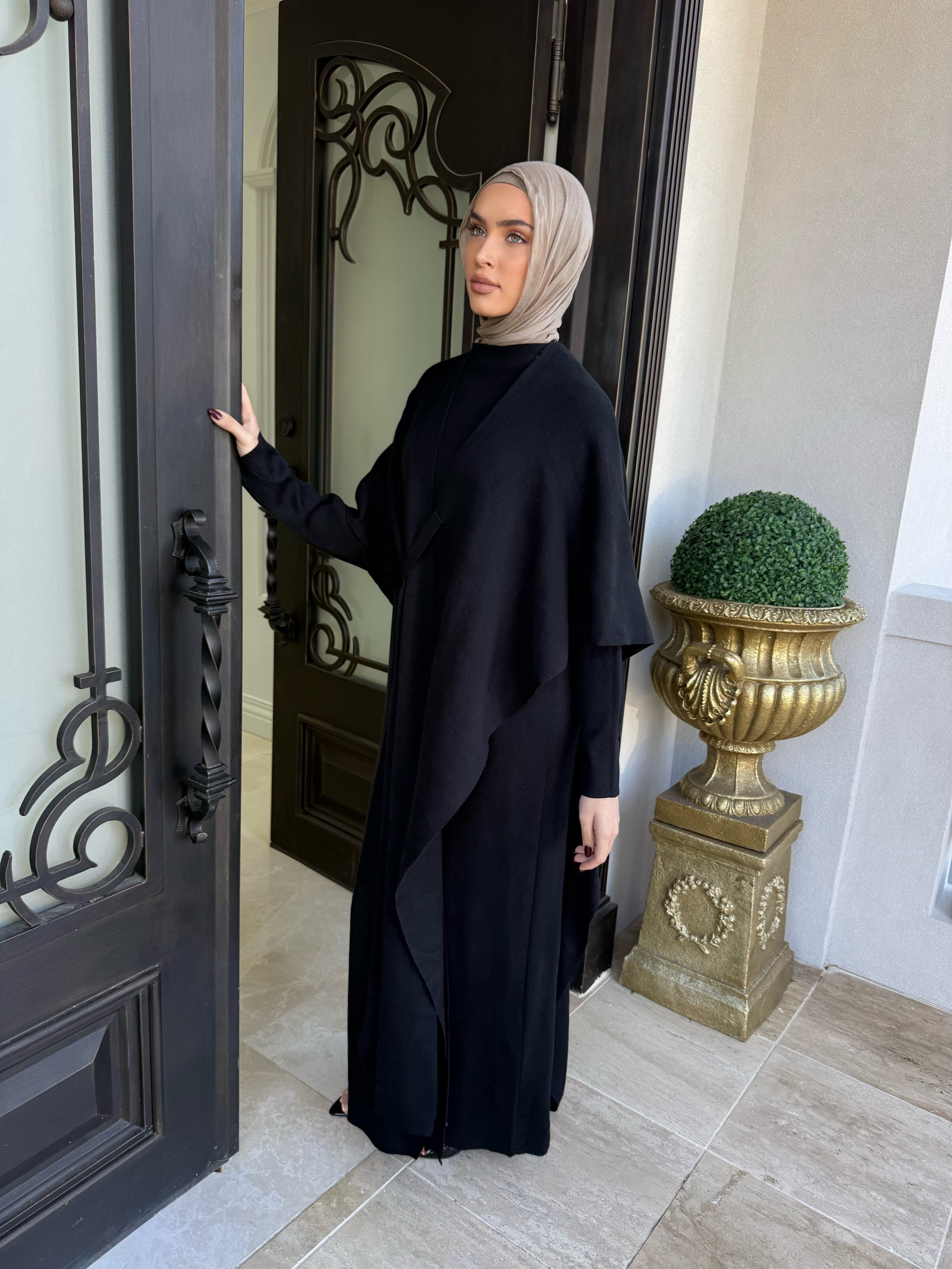 Wrap Drape Knit Set